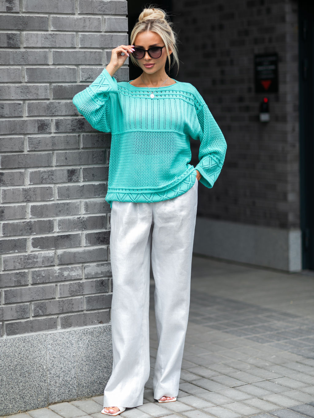 Джемпер вязаный - Marchello marchellini фото 2