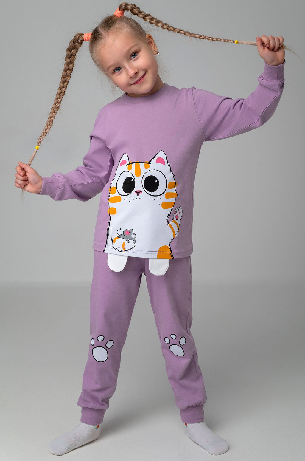 Хлопковая пижама для девочки Bonito  фото 7