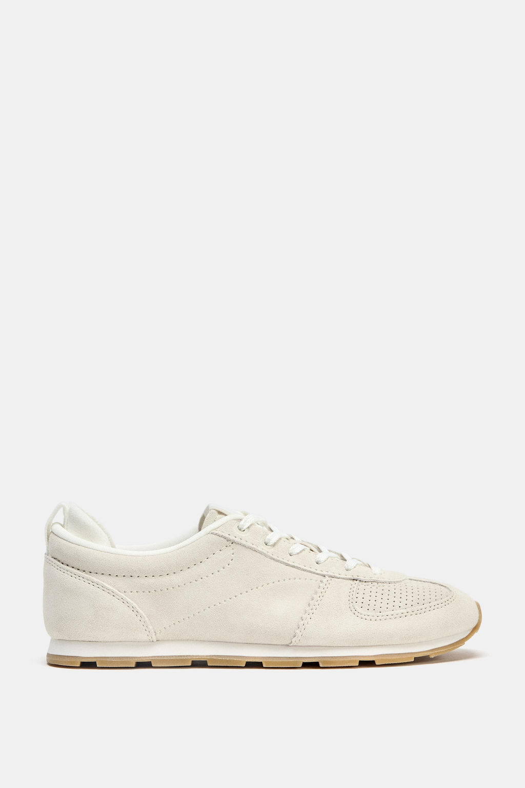 SPLIT SUEDE RUNNING TRAINERS - Zara фото 13