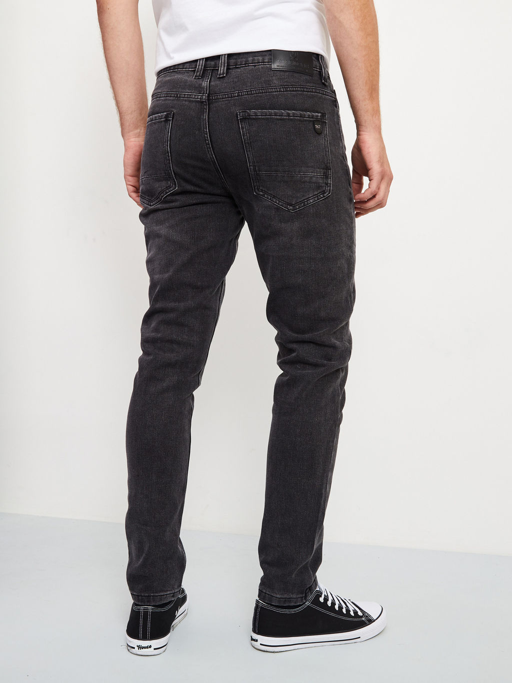 Утепленные мужские джинсы зауженного кроя с начесом - Mossmore фото 6