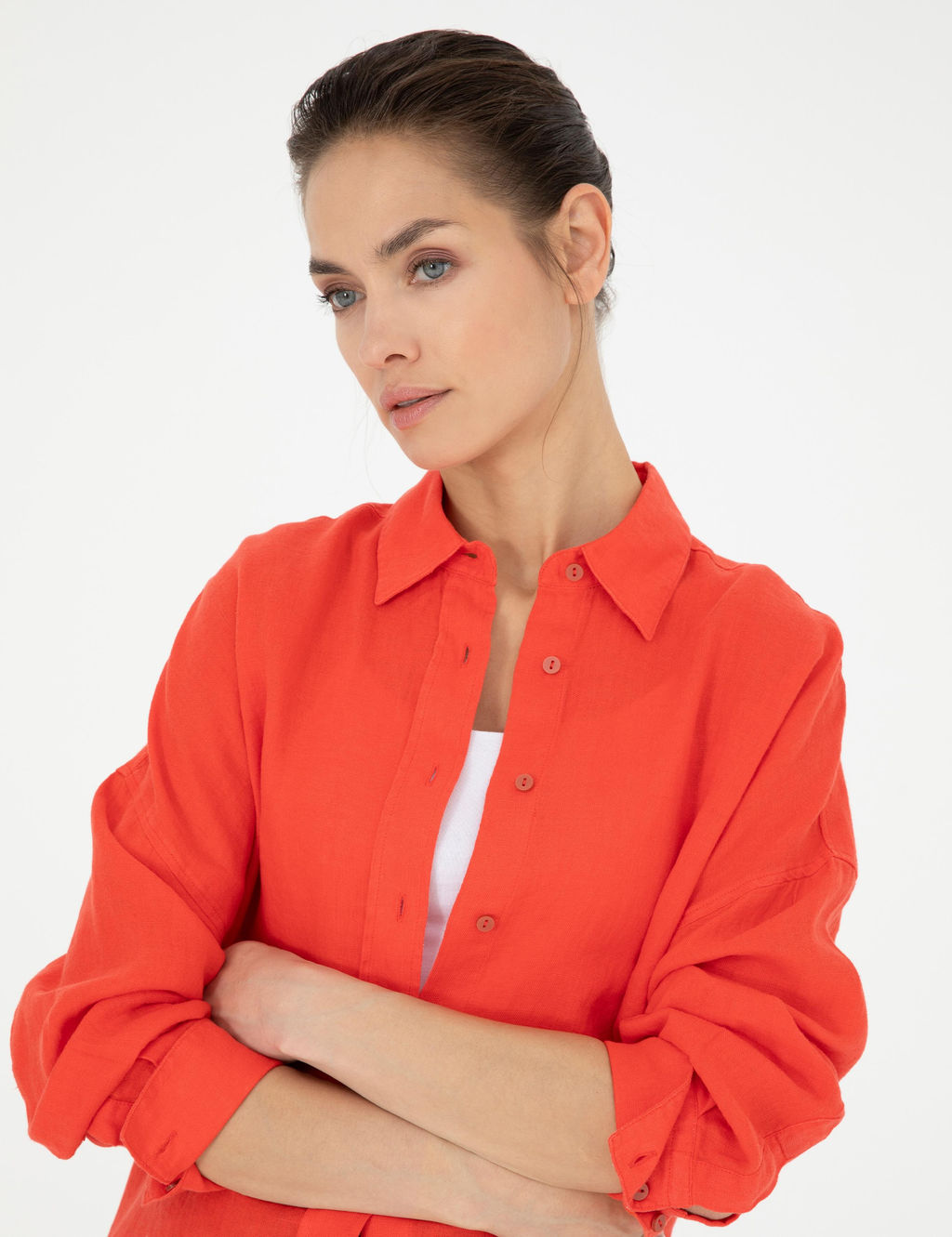 Nar _i_e_i Oversize Keten G_mlek