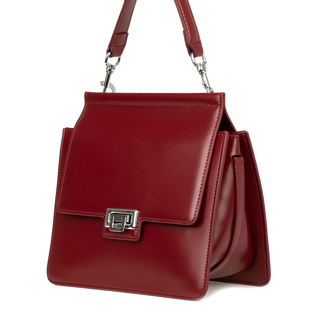 5560 red, Женская кожаная сумка, Barcelo Biagi