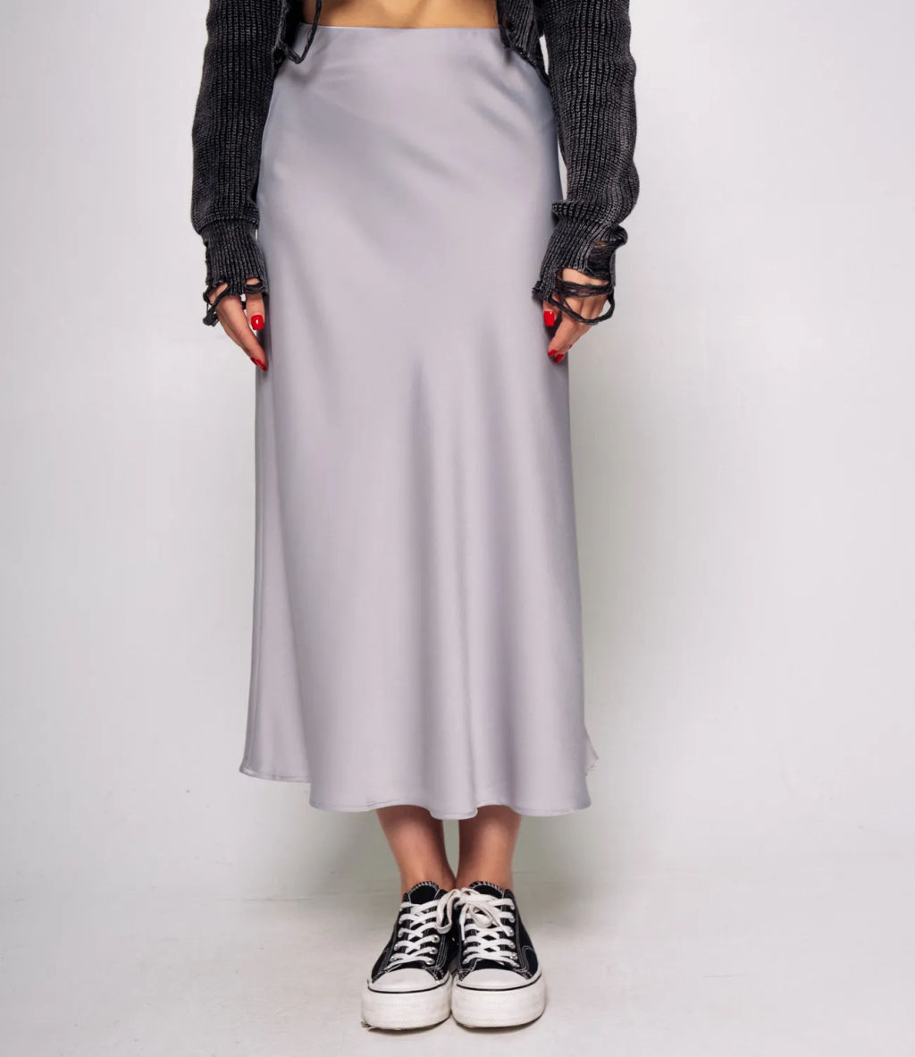 Юбка #КТ2103, светло-серый - Dommod фото 3
