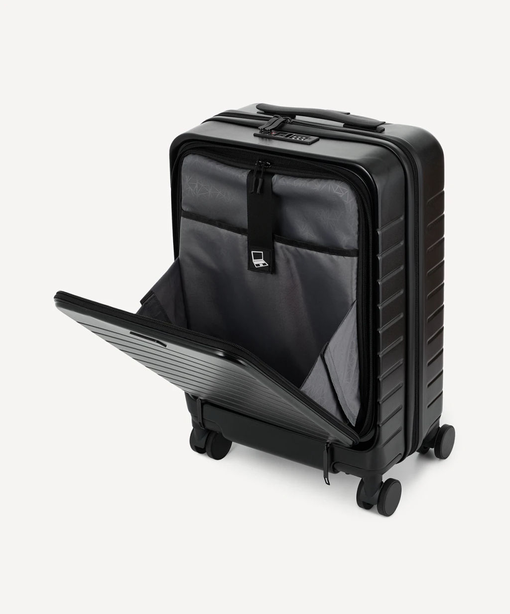 Чемодан для ручной клади JOGEL ESSENTIAL Carry on Spinner, черный  фото 4