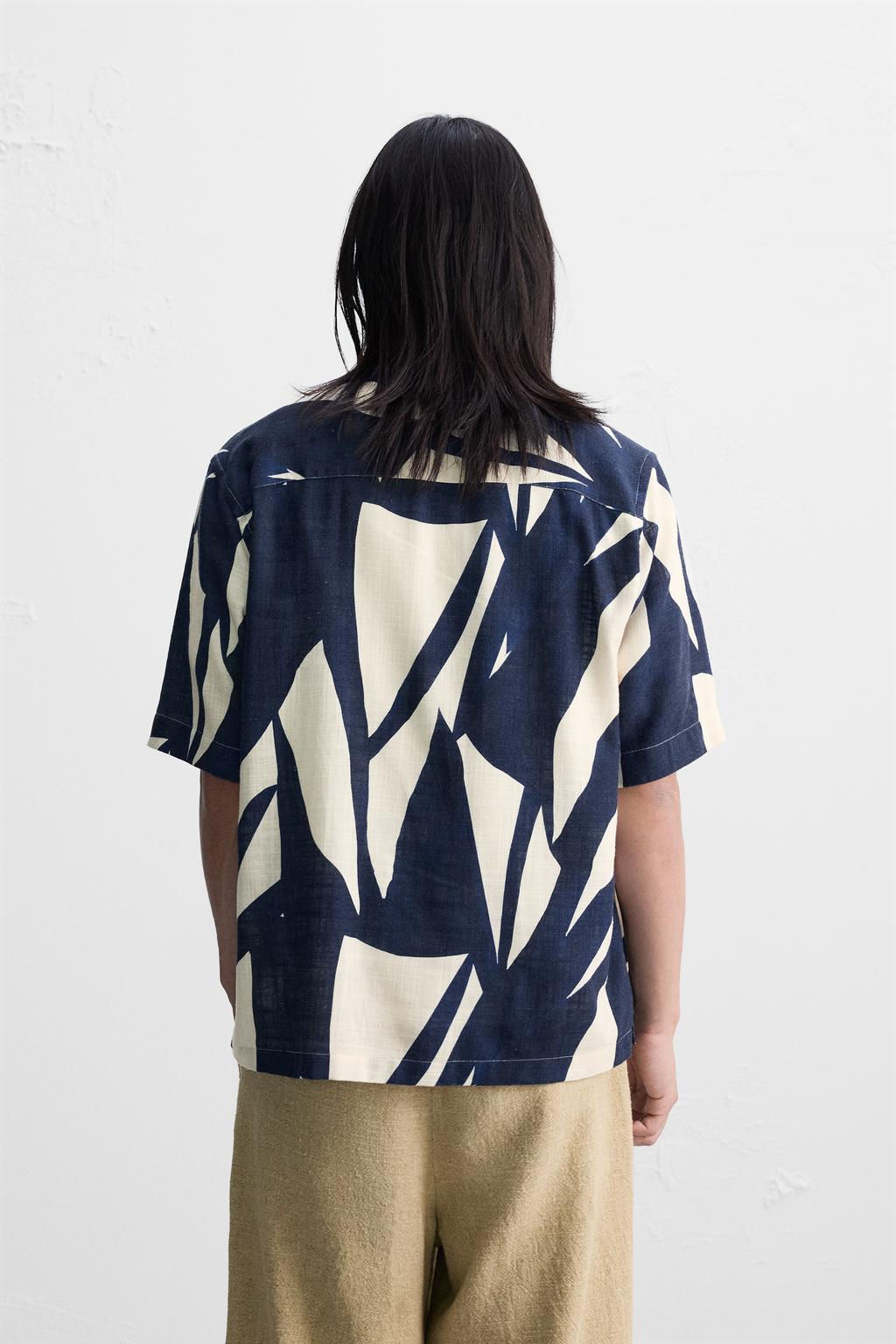 ABSTRACT PRINT SHIRT - Zara фото 3