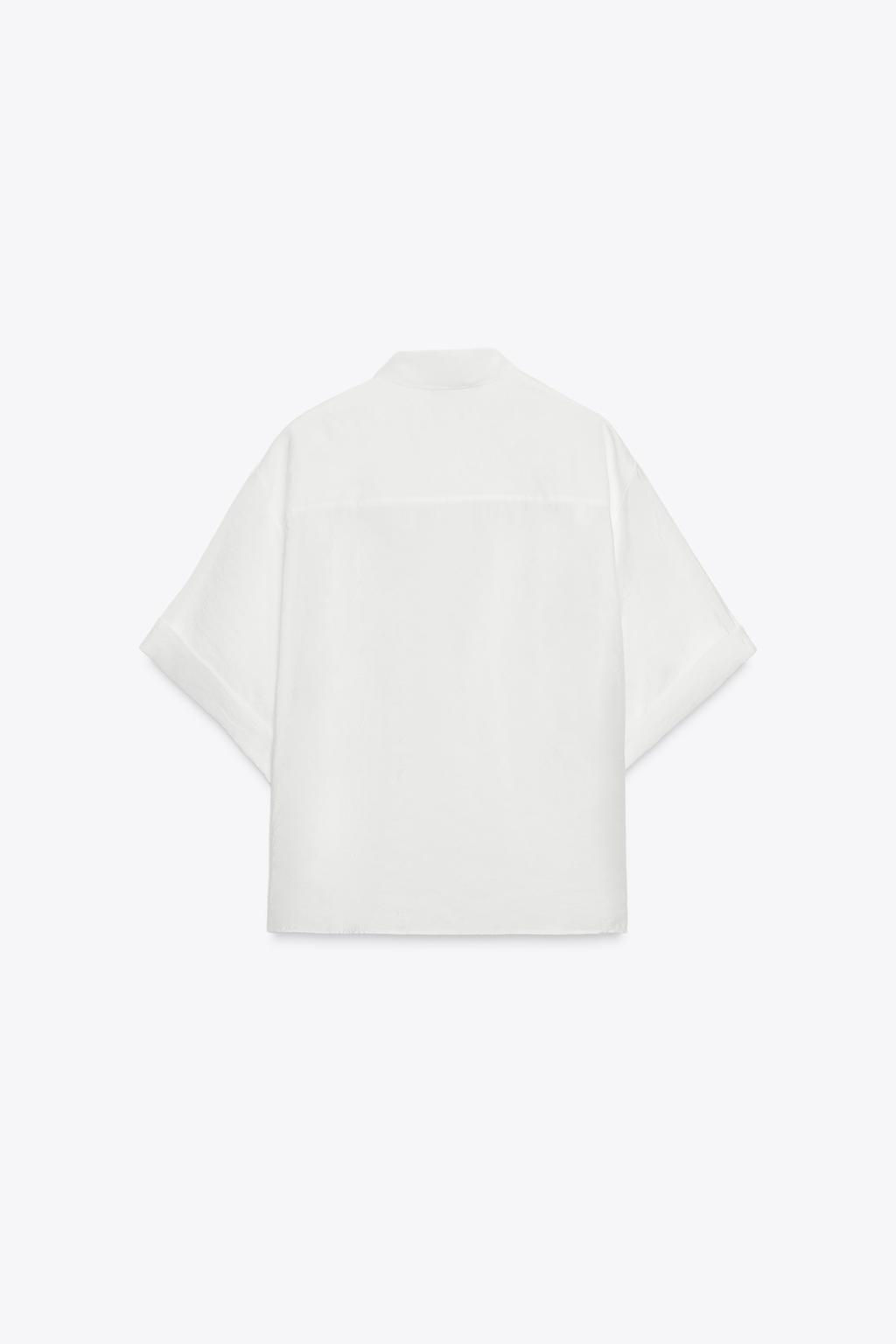 SHORT SLEEVE FLOWING SHIRT - Zara фото 16