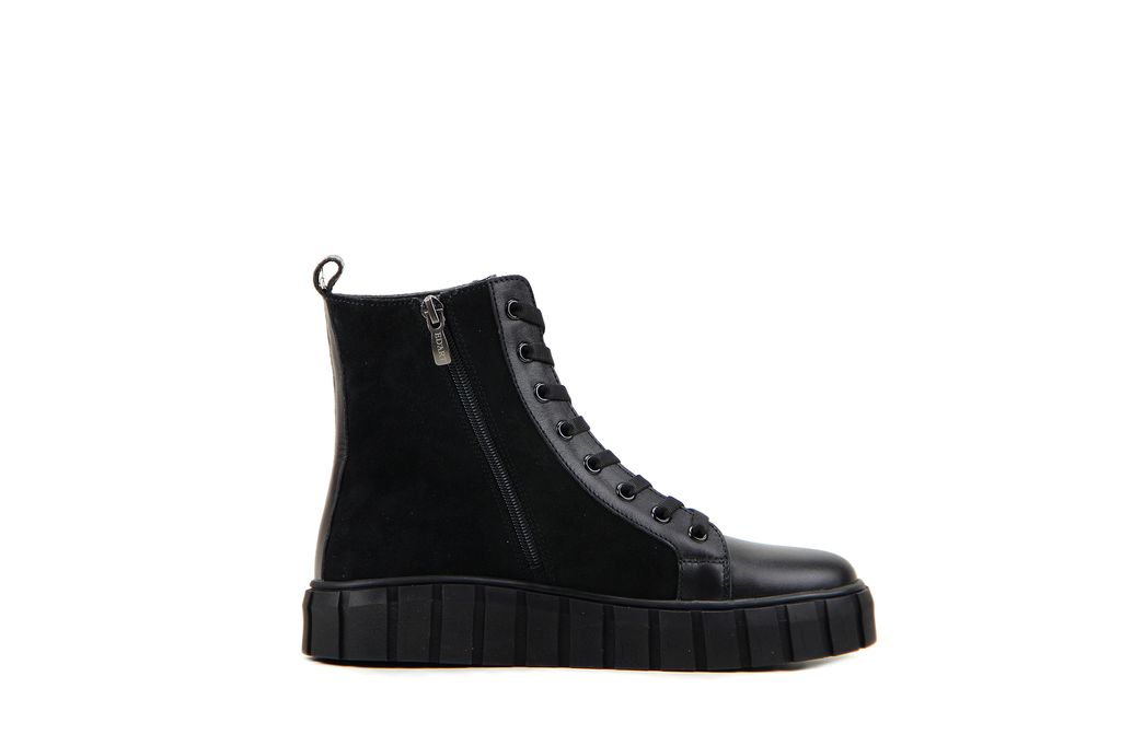 Ботинки EDART 214.1918bl. black.w/шерсть фото 11