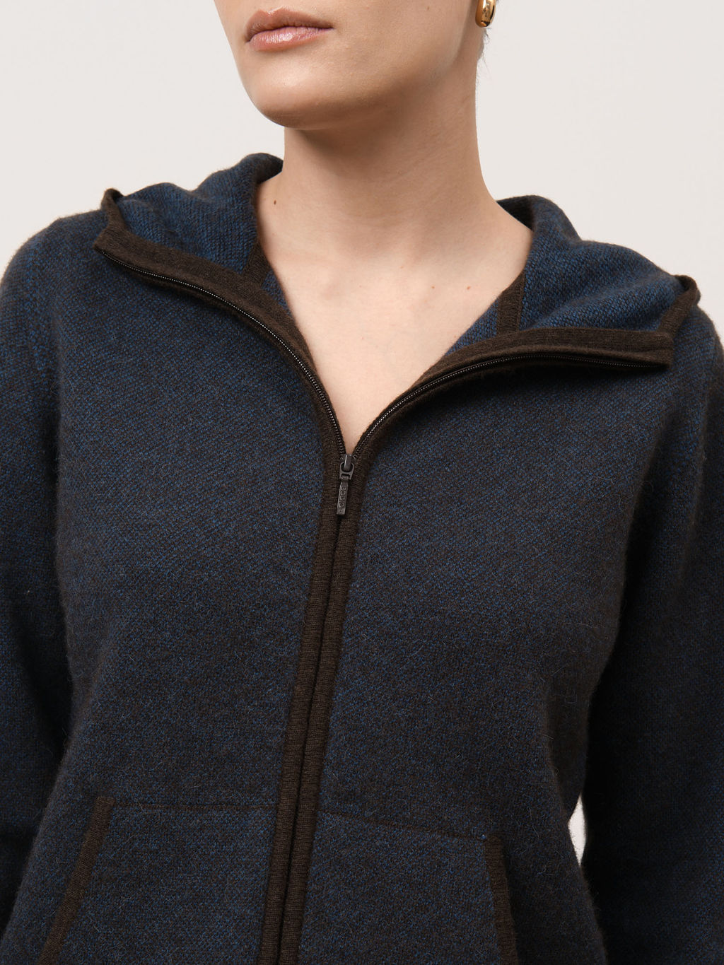 Джемпер из пуха яка и верблюда 4160 синий