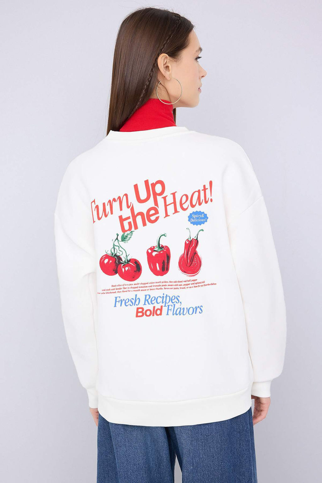 Teen Ekru Orme Sweatshirt TWOAW26SW00188 - Trendyolmilla фото 8