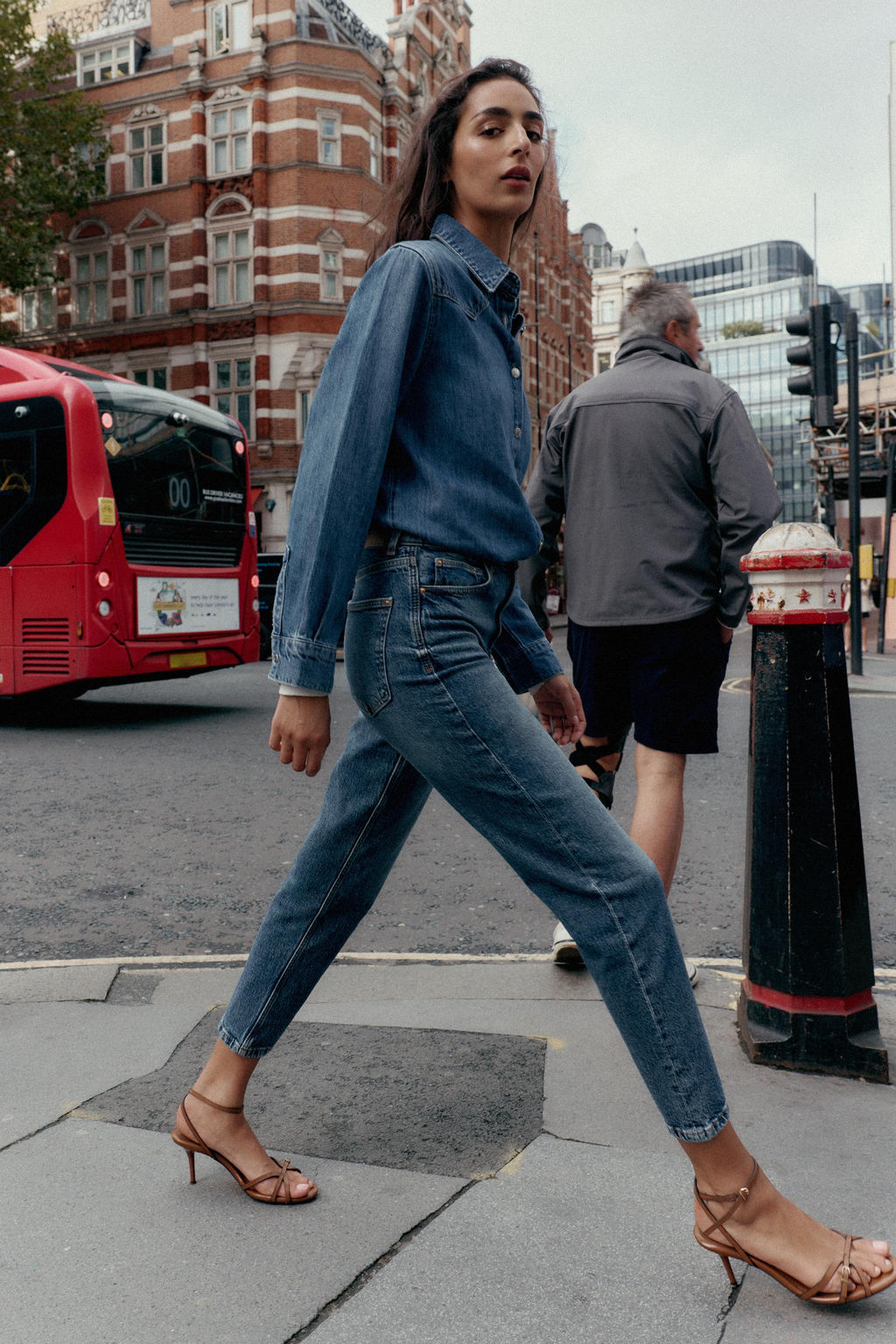 Z1975 FLUID DENIM SHIRT - Zara фото 2