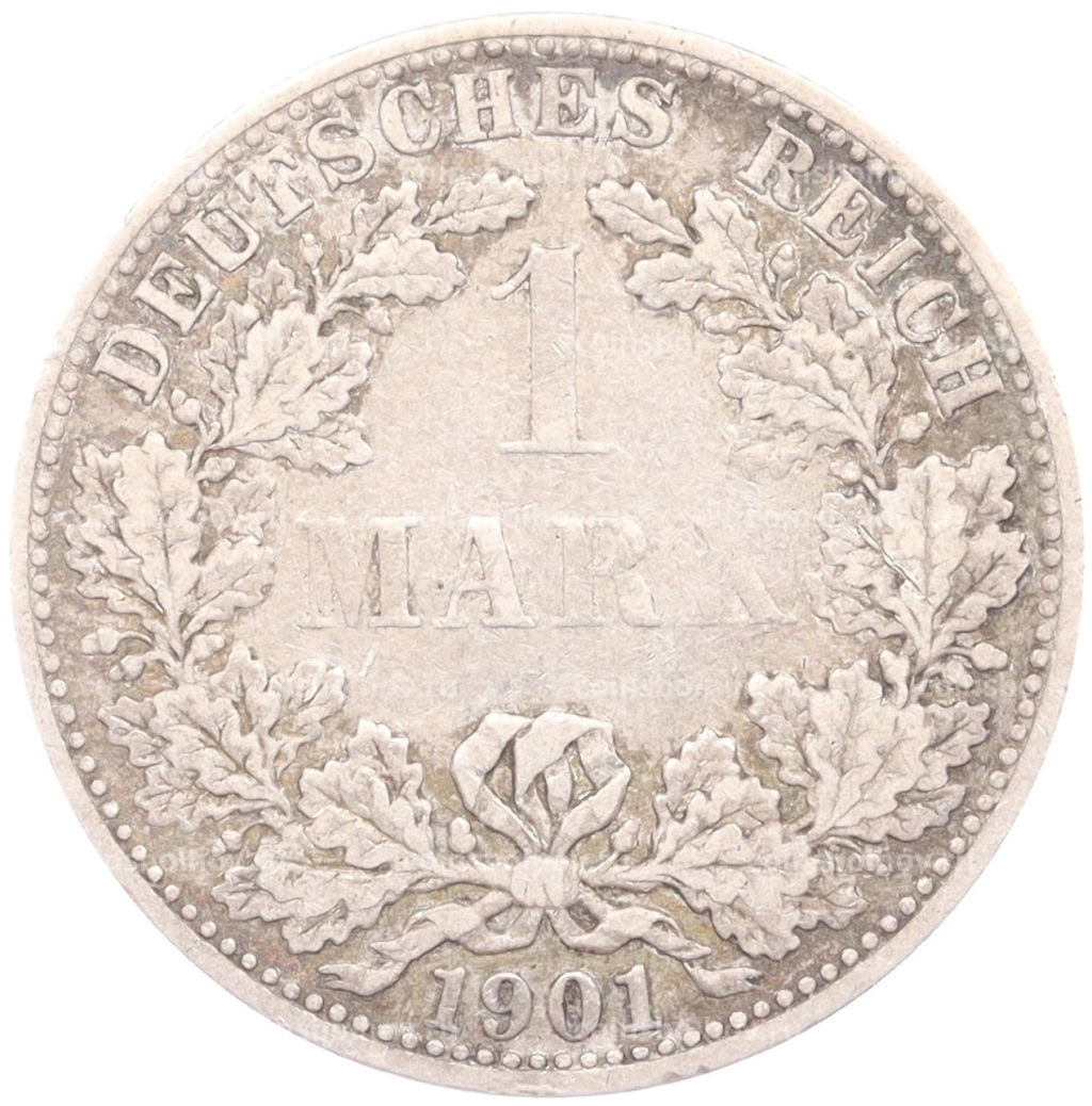 Монета 1 марка 1901 года A Германия