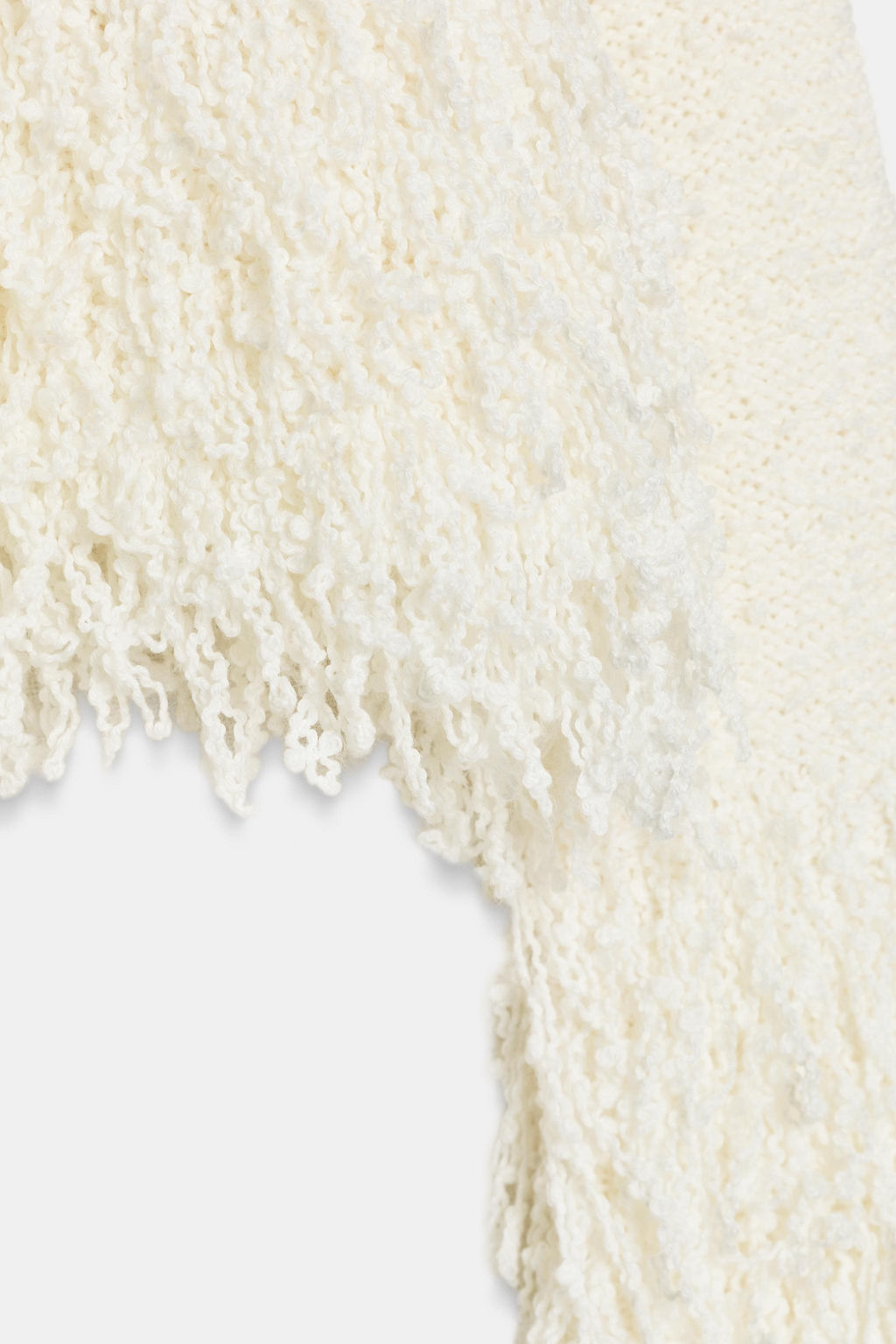 FRINGED KNIT JUMPER - Zara фото 7