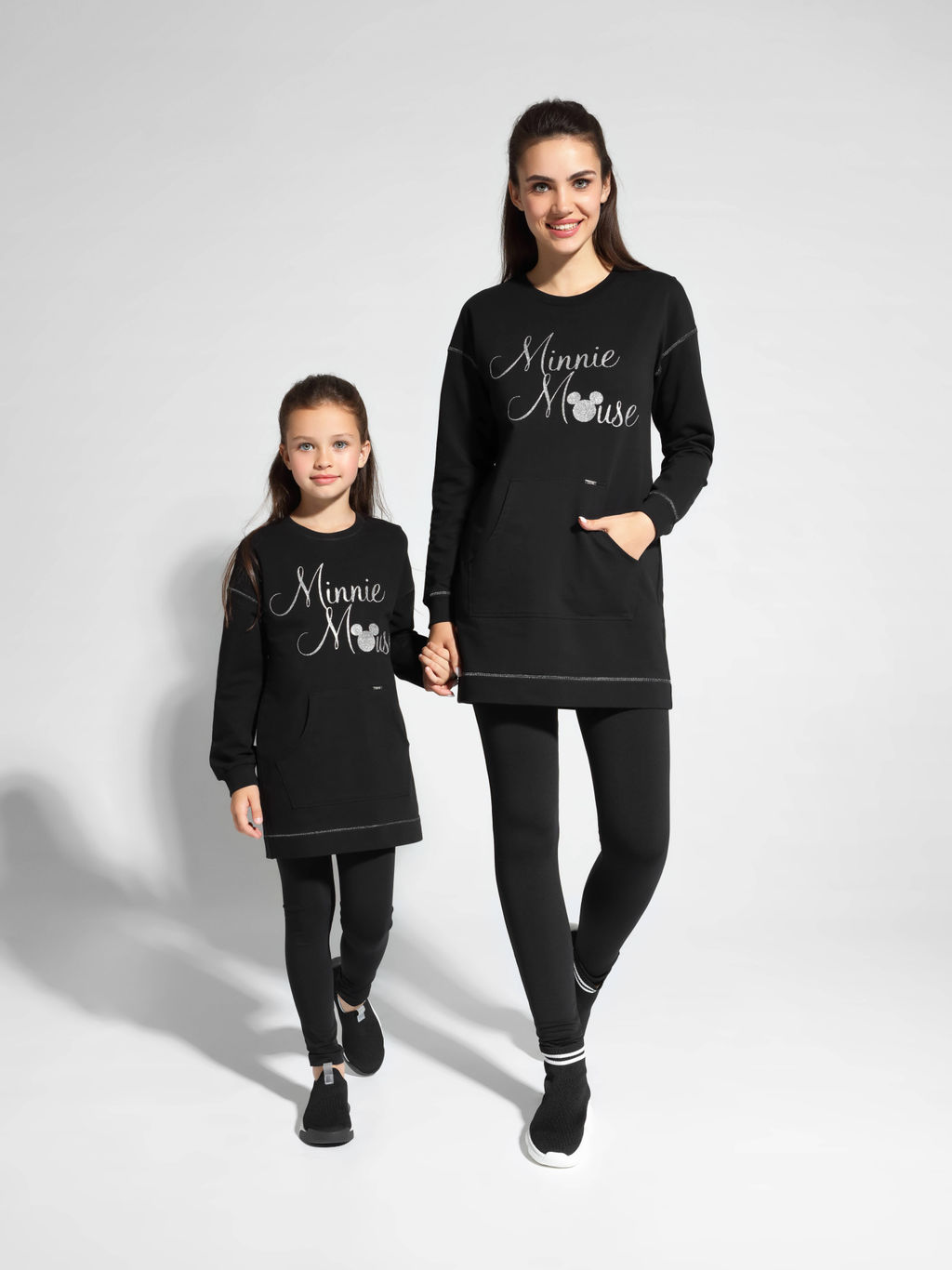 CONTE Хлопковая туника с мерцающей надписью Disney LTH 954 royal black royal black