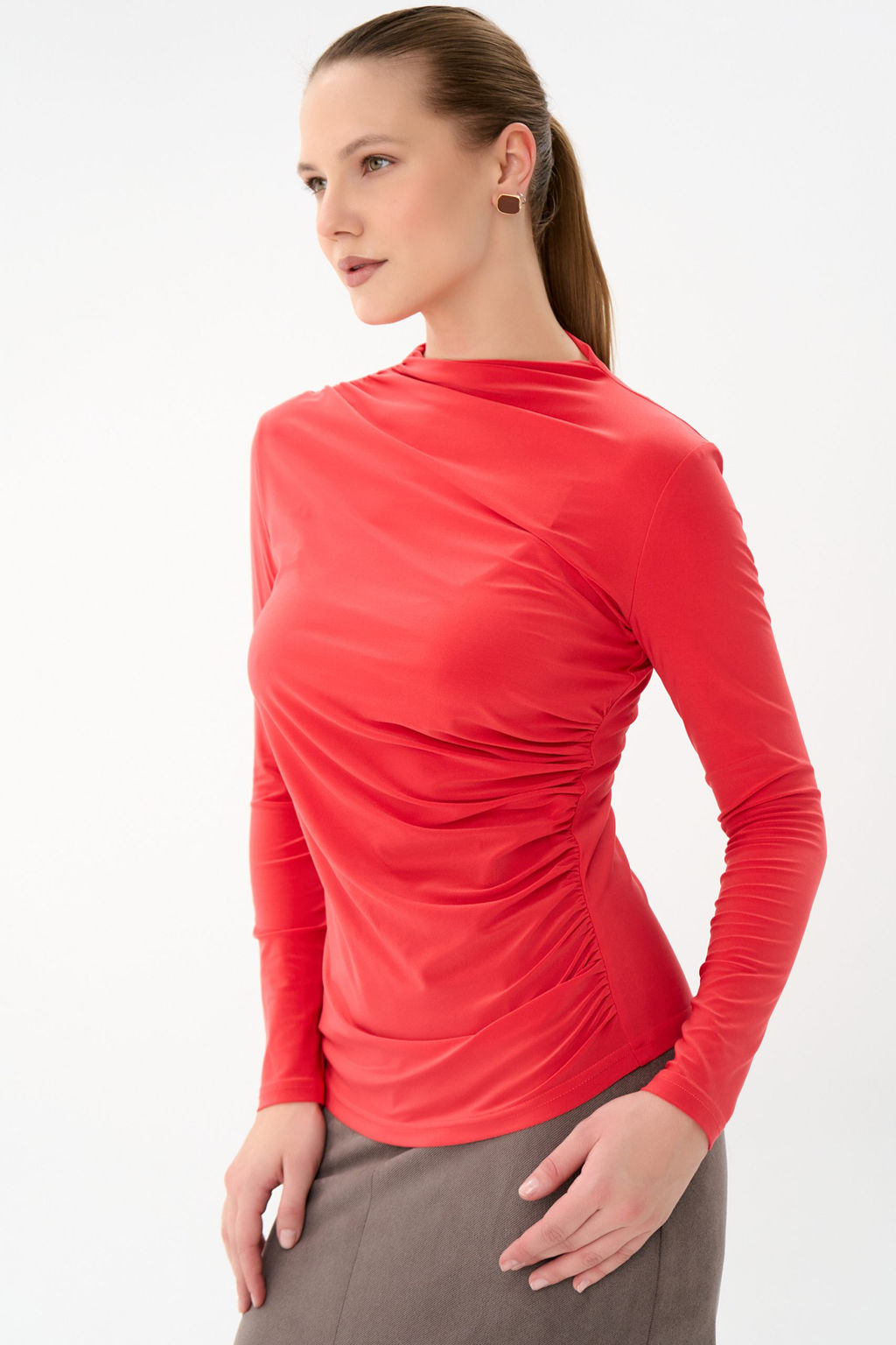 Лонгслив Нора (оранжевый) - Эльза фото 7