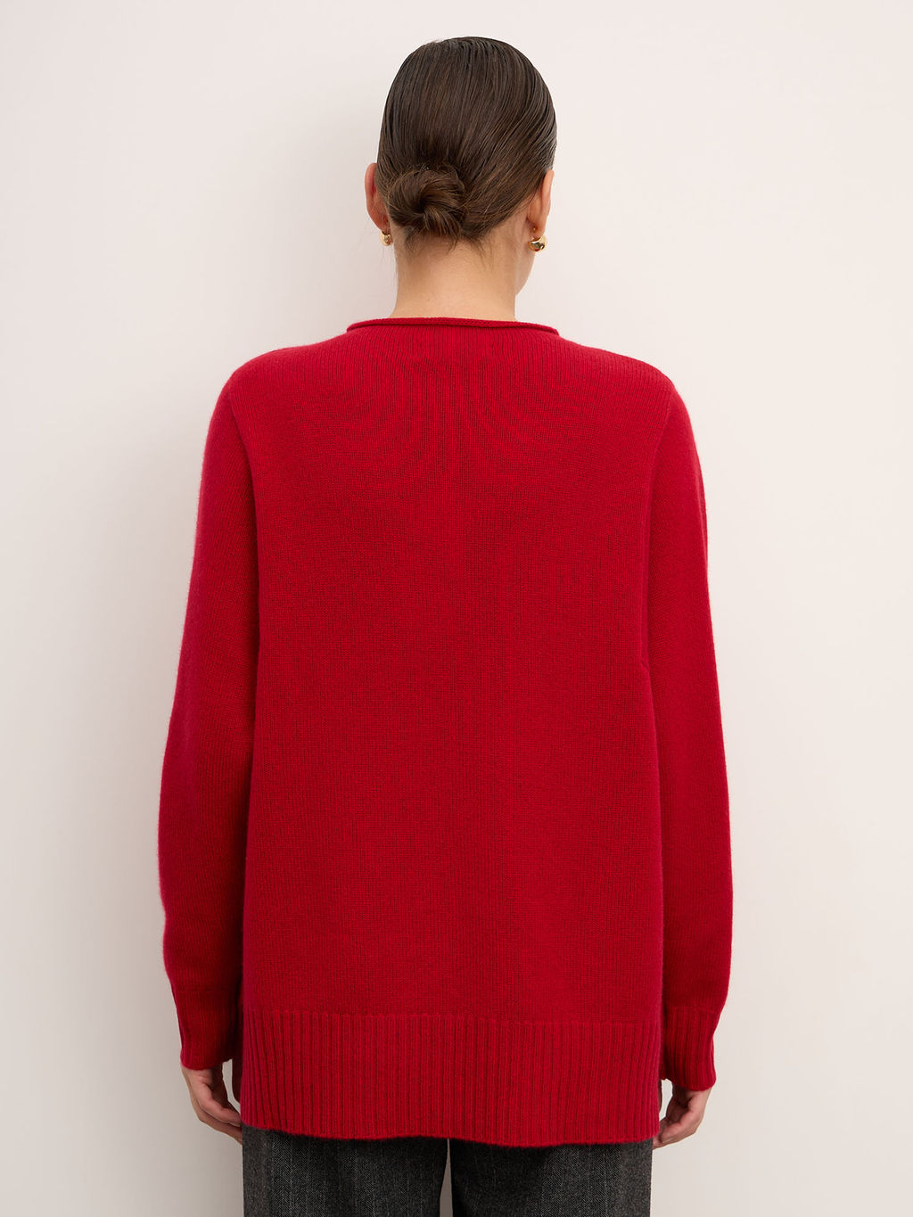 Джемпер из кашемира женский 08-24-201-0C малиновый