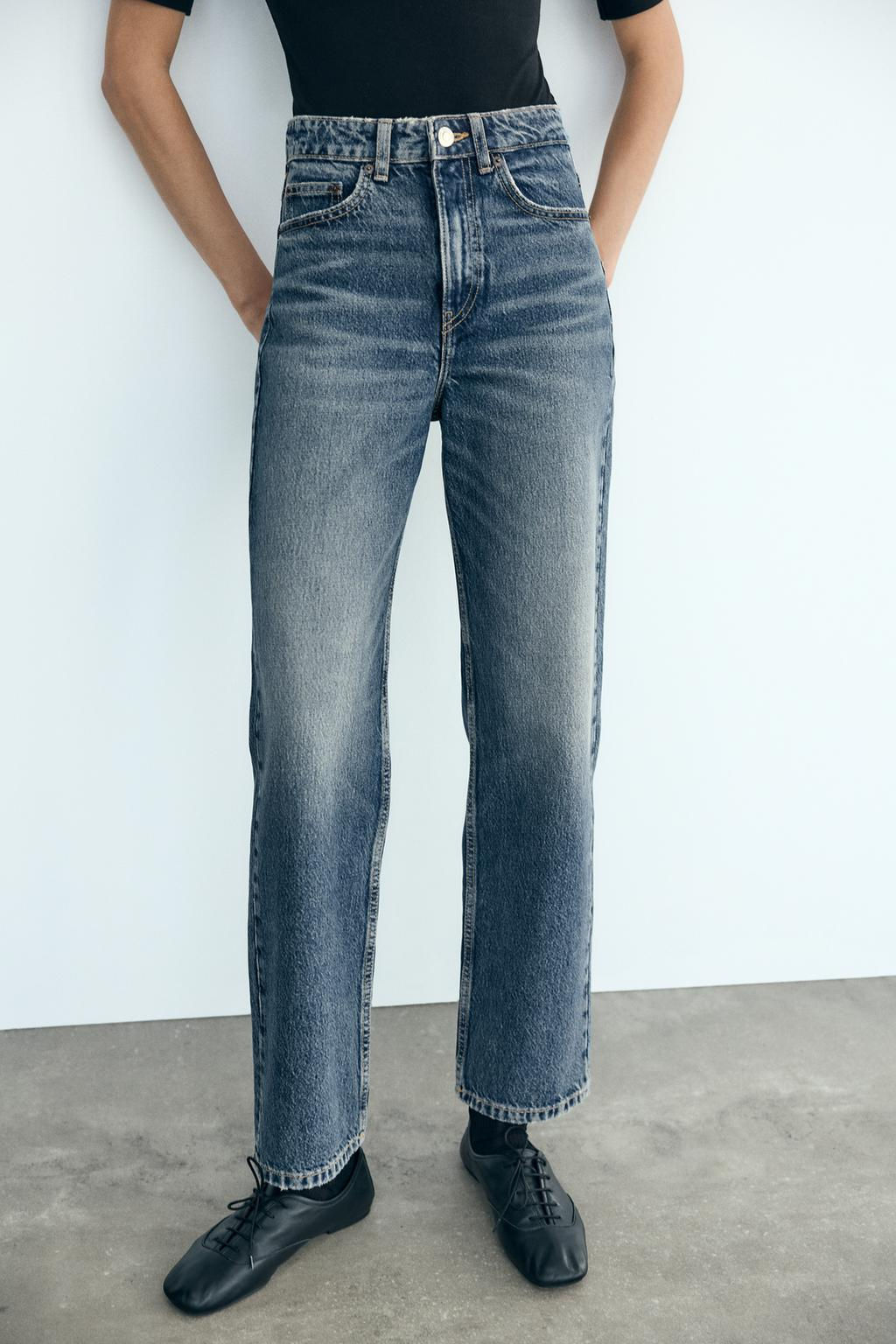 TRF MOM FIT HIGH-WAIST JEANS - Zara фото 2