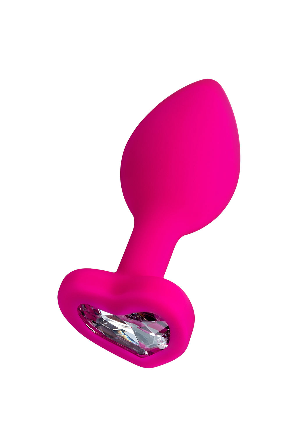 Анальная втулка ToDo by Toyfa Diamond Heart, силикон, розовая, 7 см, 2 см, 18 г