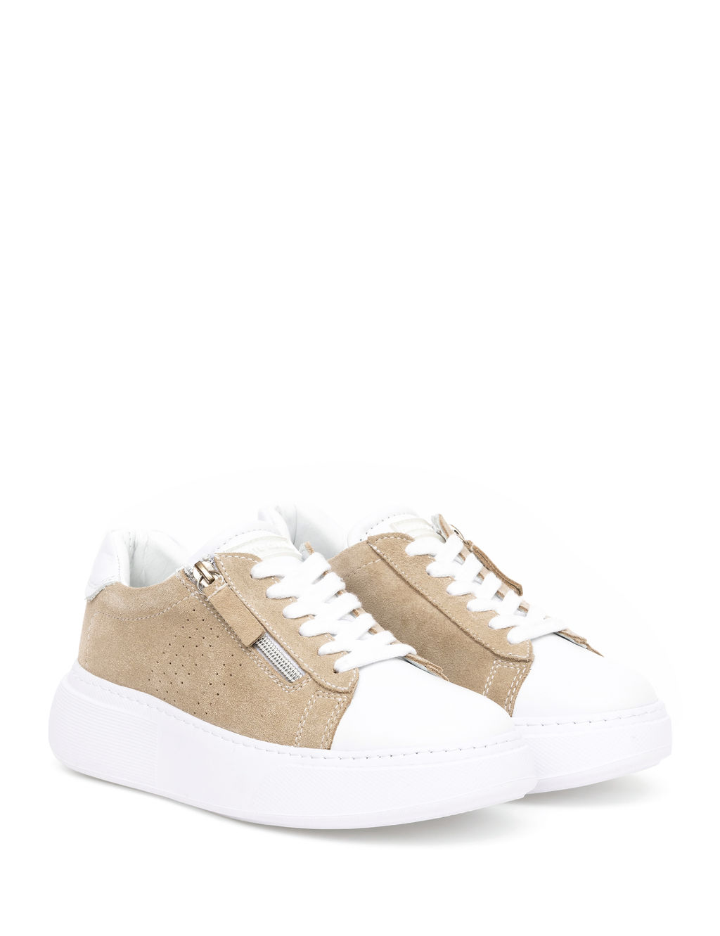 Bej Deri Sneaker