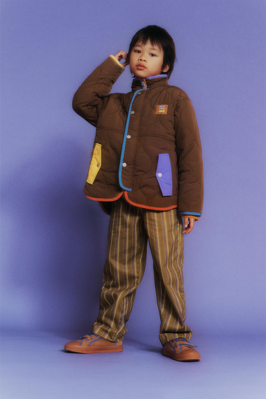 JACKET WITH CONTRAST DETAILS