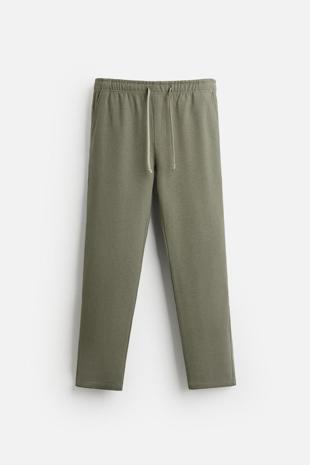 COMFORT FIT JOGGER WAIST TROUSERS - Zara фото 23