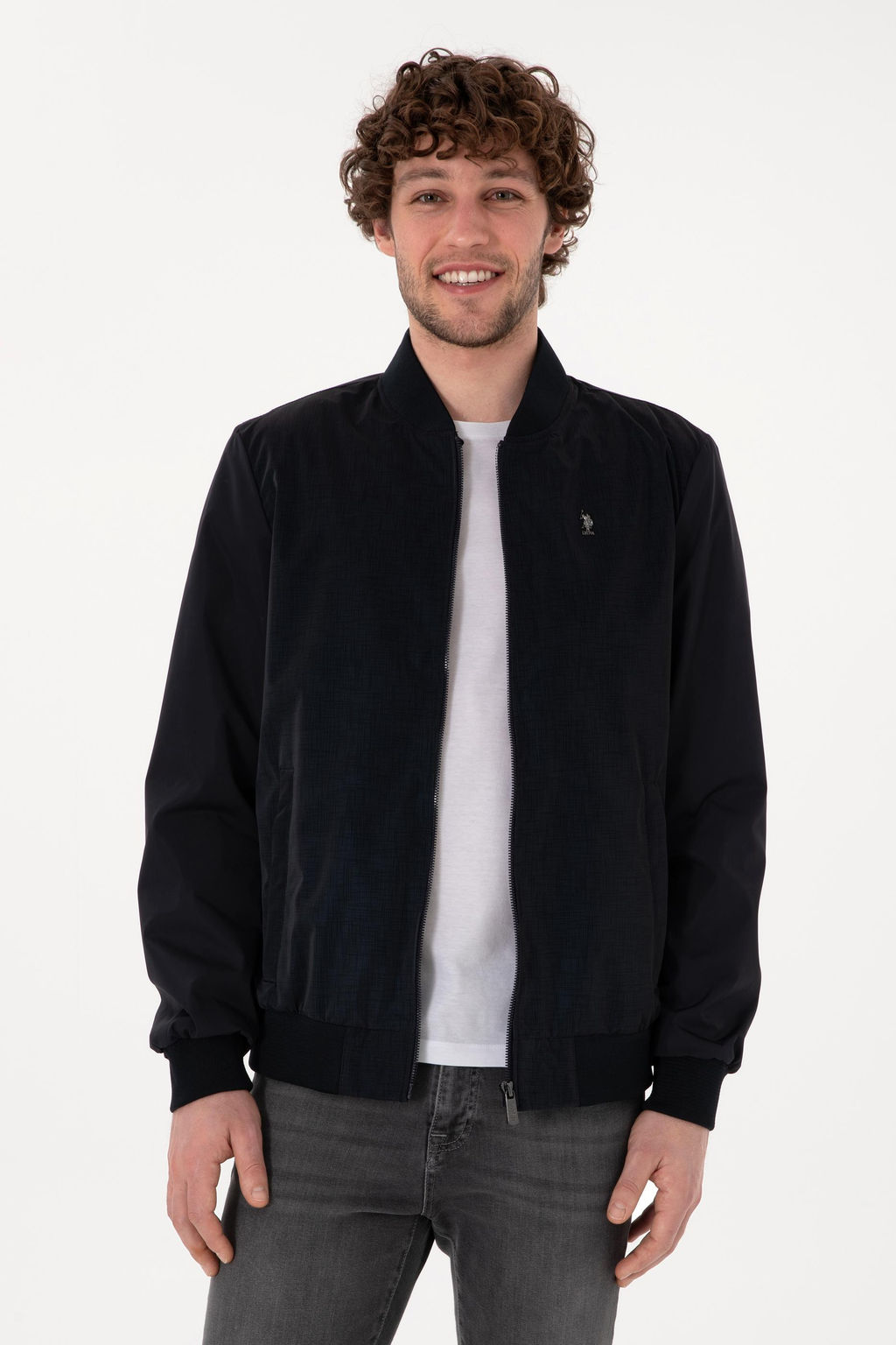 Erkek Lacivert Deri Ceket Sepette S_rpriz _ndirim