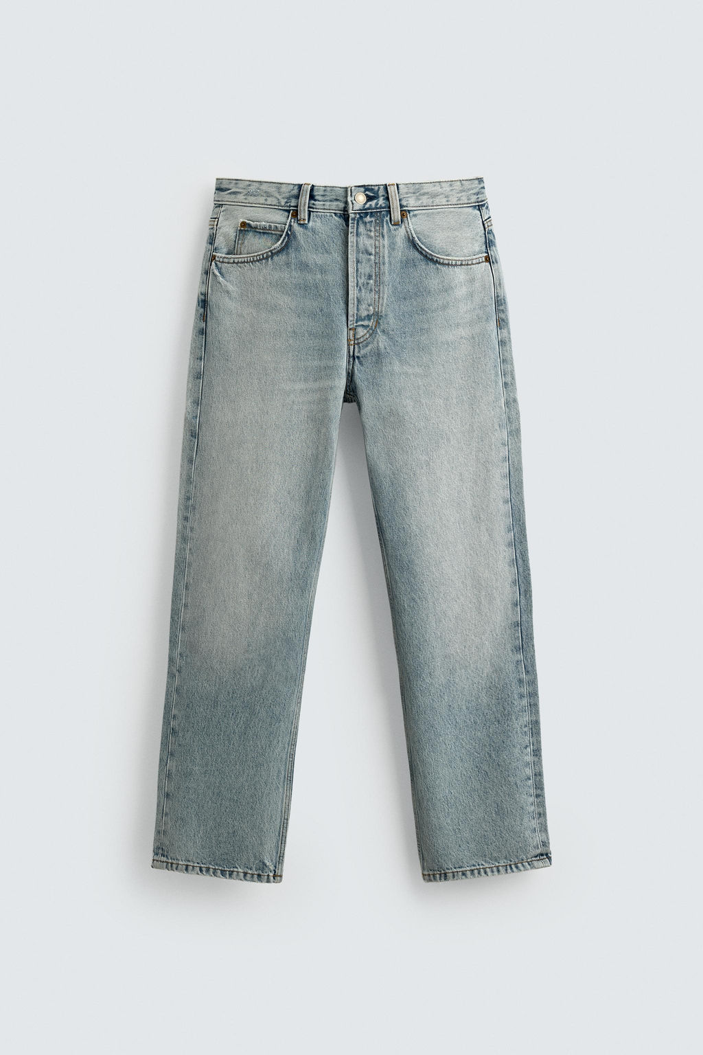 REGULAR STRAIGHT-LEG JEANS - Zara фото 7