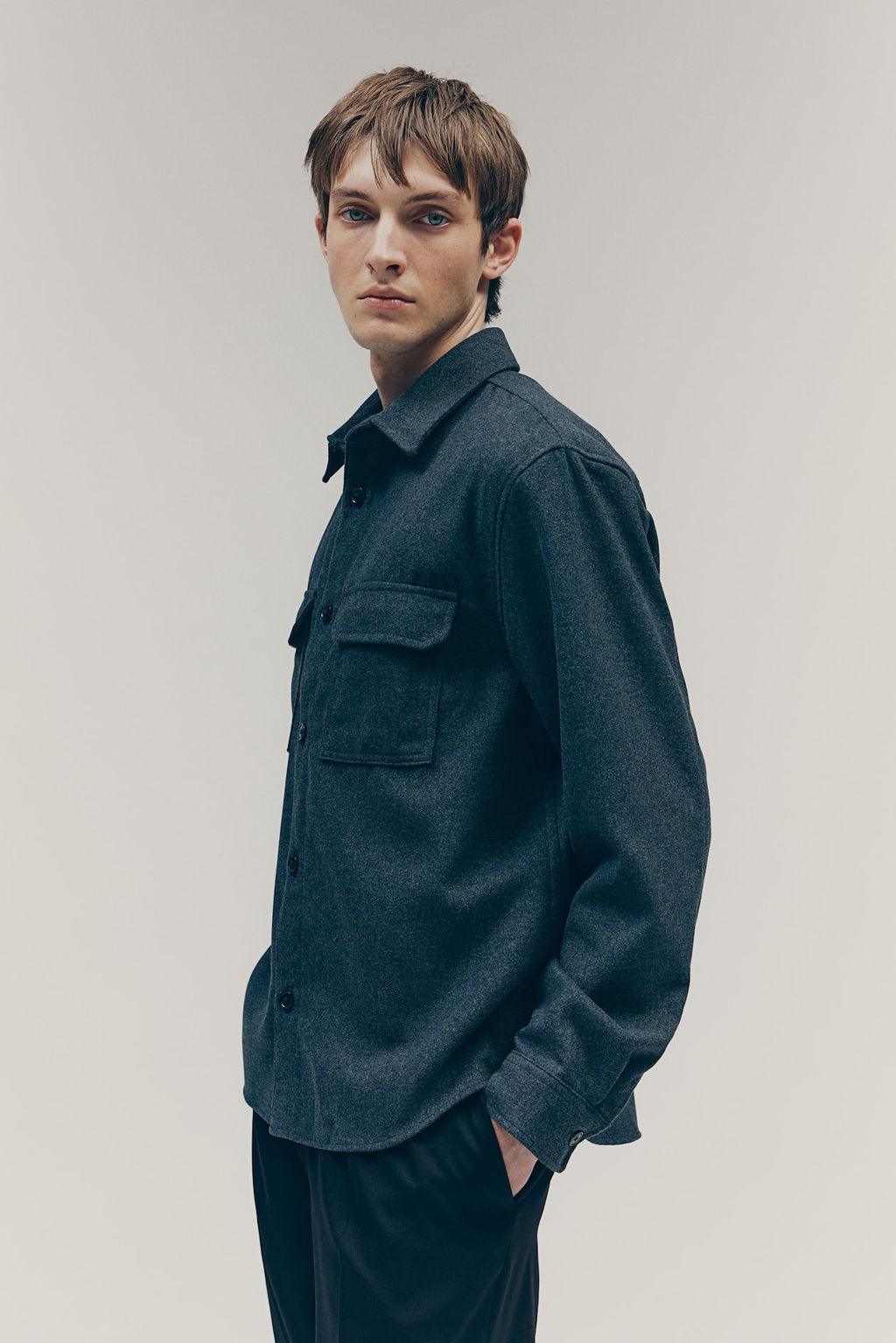 Sobrecamisa de fieltro Regular Fit - H&m фото 4