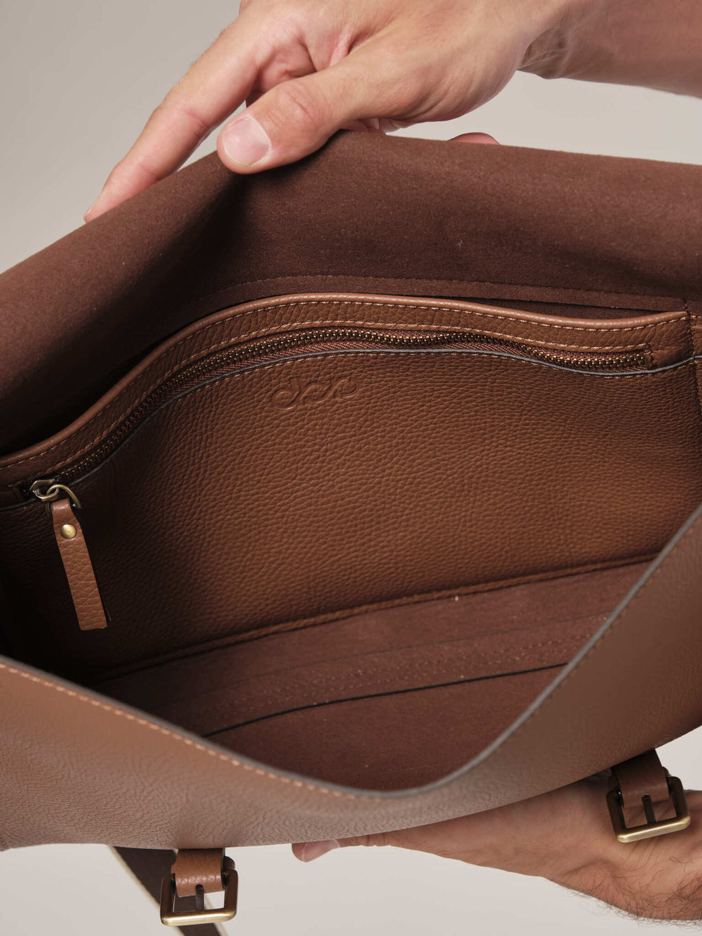 Мужская сумка David DBR 7095 темный орех фото 6