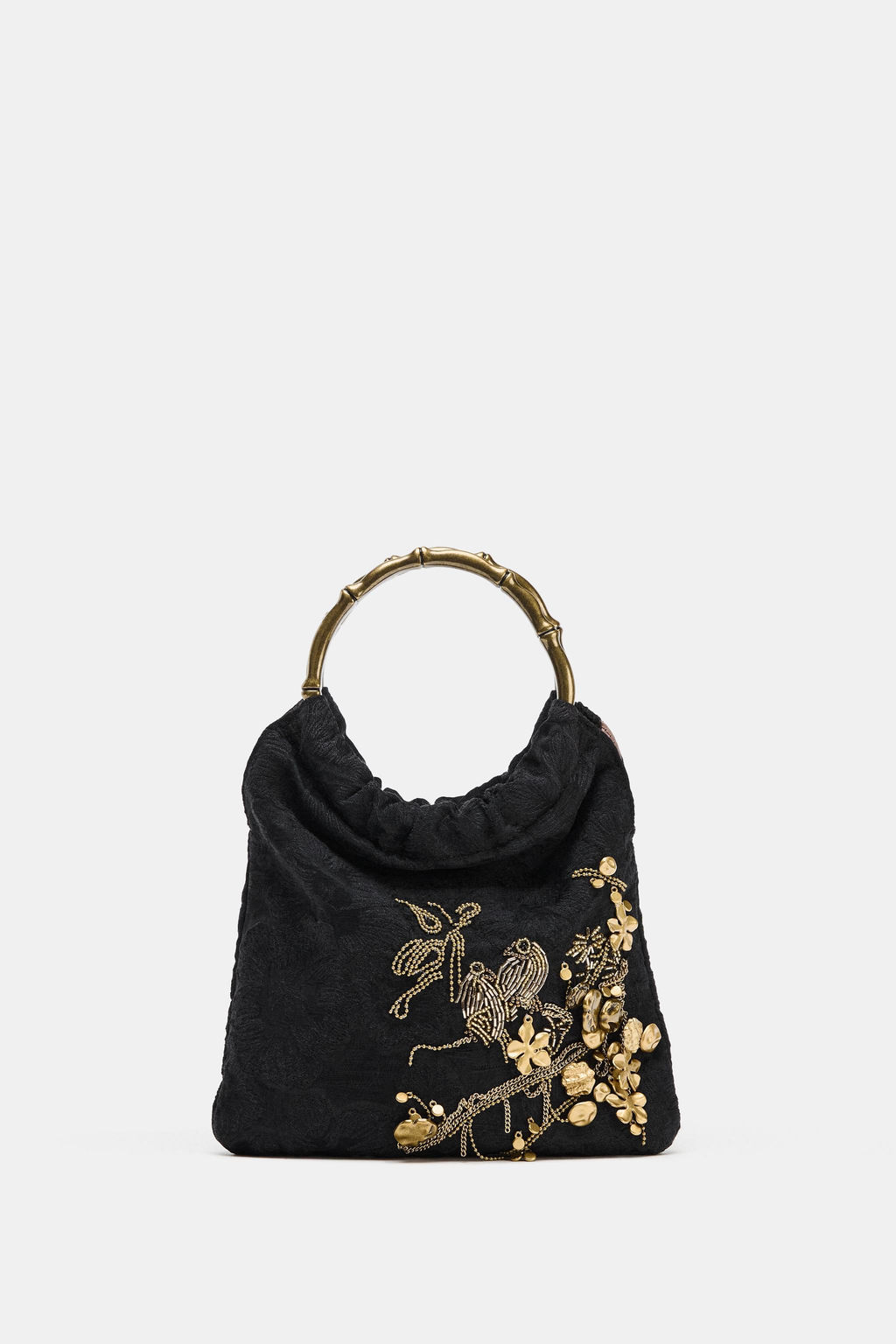 EMBROIDERED MINI BUCKET BAG - Zara фото 2