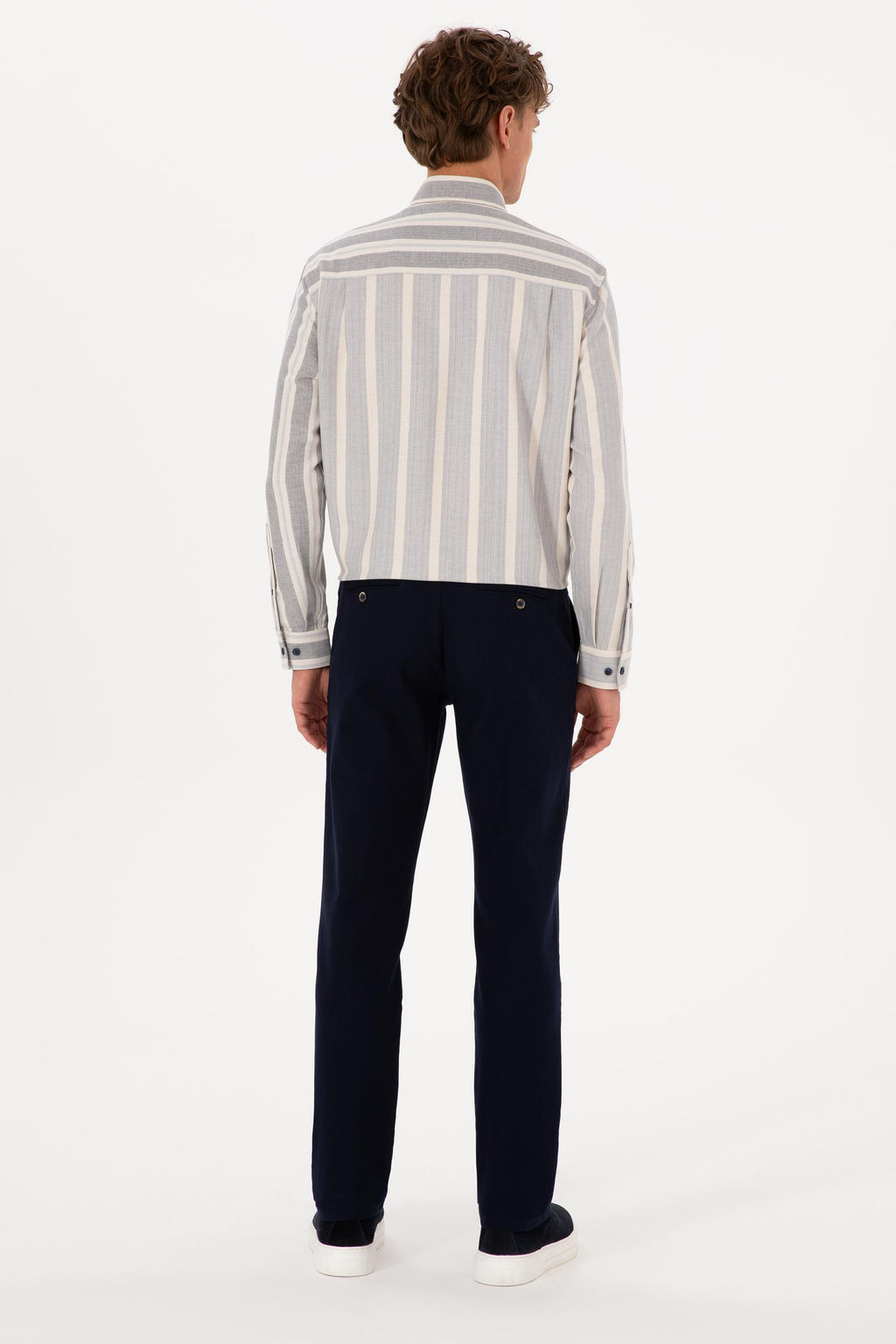 Erkek Lacivert Kanvas / Chino Pantolon Sepette S_rpriz _ndirim - U.s. polo assn фото 4