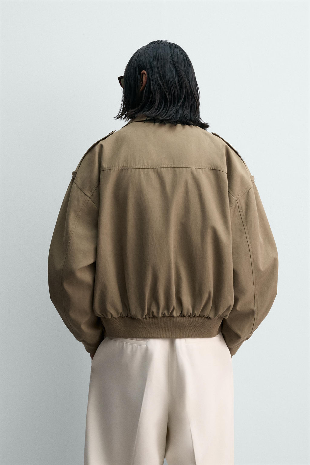 LIMITED EDITION VISCOSE-COTTON RELAXED FIT JACKET - Zara фото 3