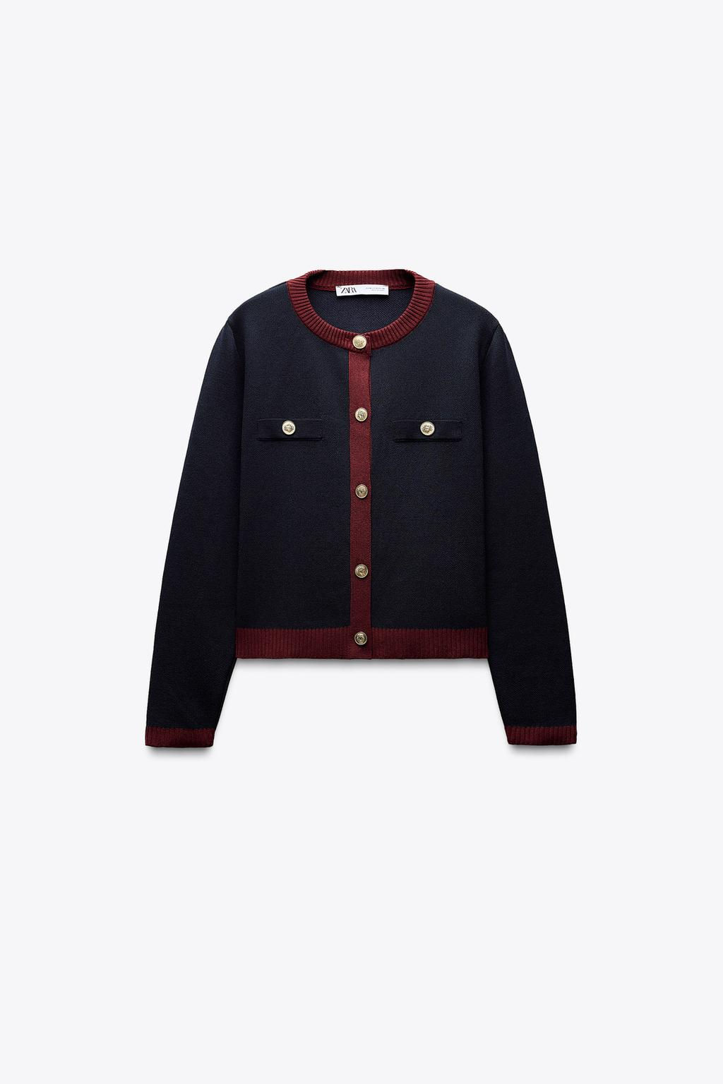 KNIT JACKET WITH GOLD BUTTONS - Zara фото 19