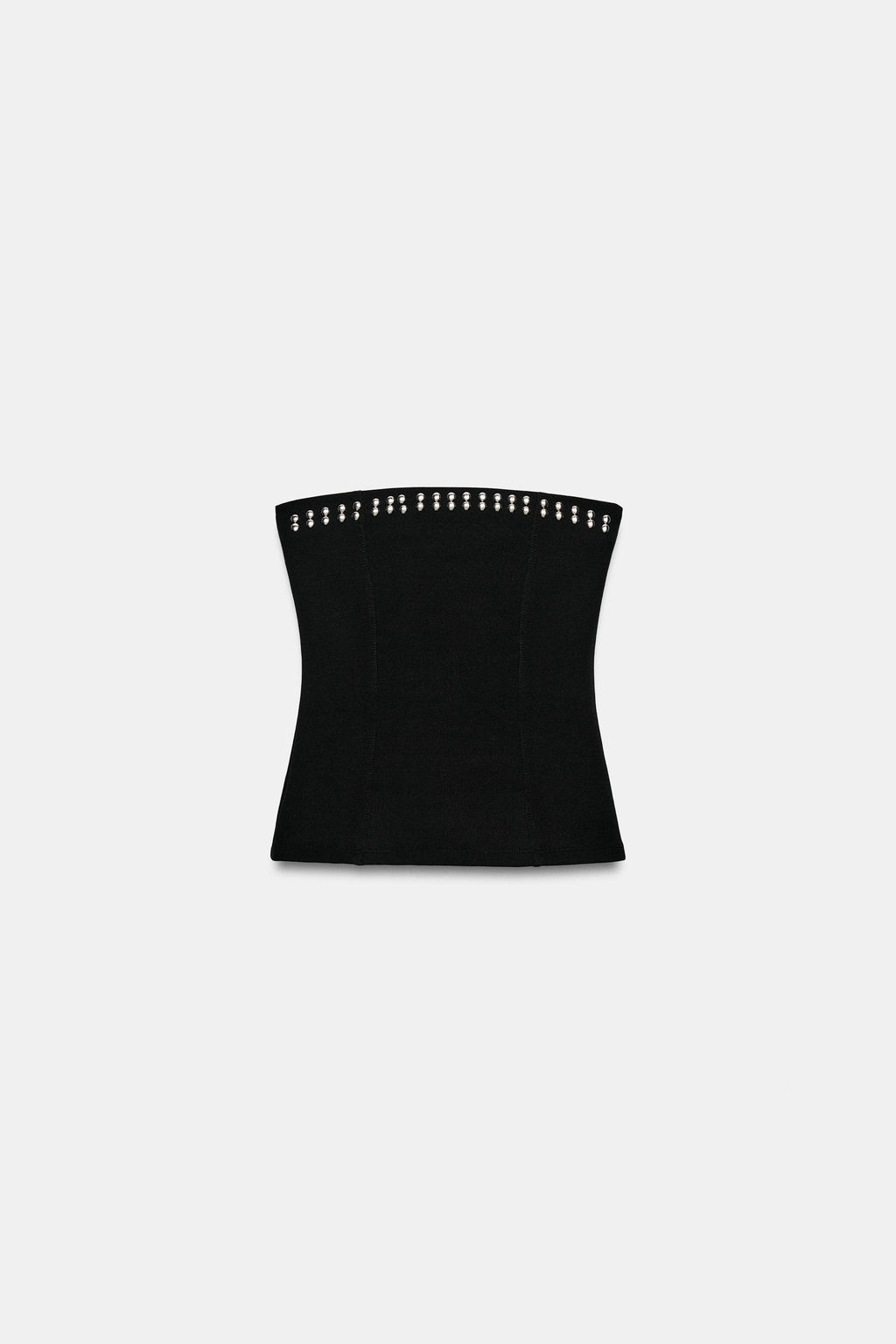 TOP BANDEAU STRETCH TACHAS / Negro - Zara фото 4