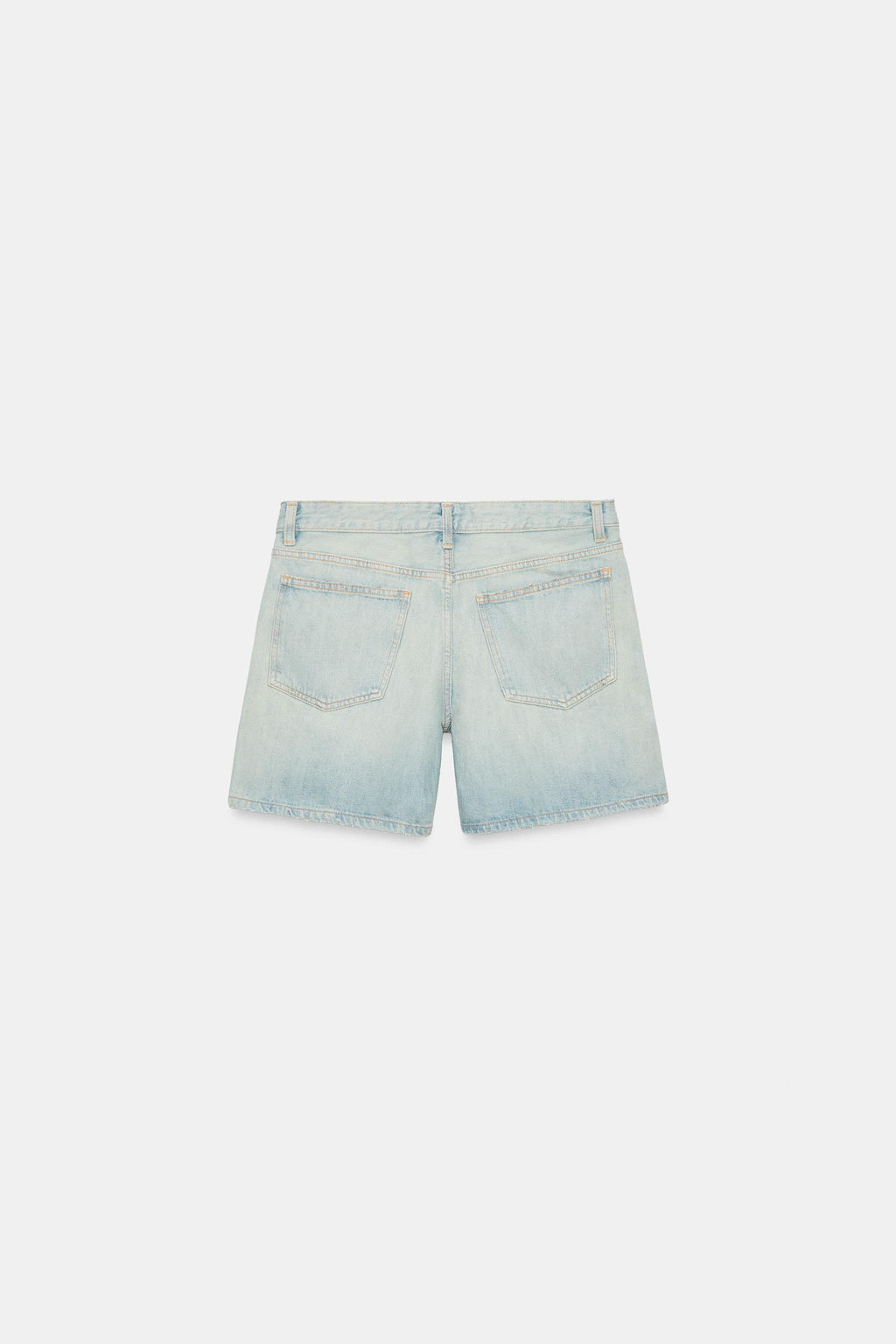 BERMUDA REGULAR DENIM TRF TIRO MEDIO / Azul claro - Zara фото 8