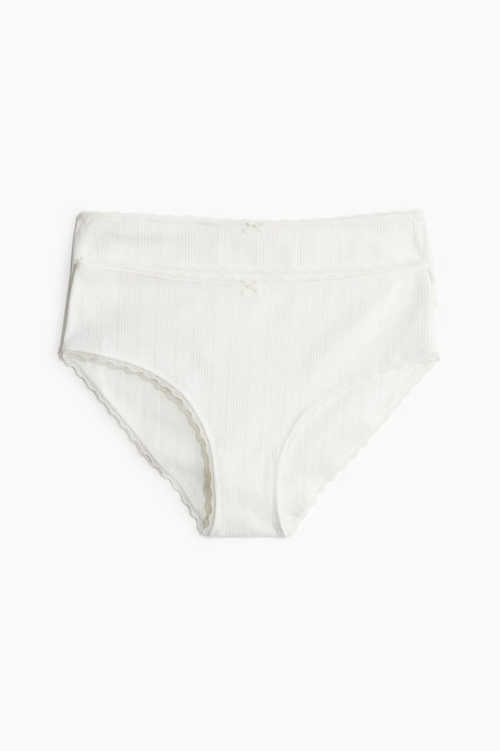 Pack de 2 bragas Hipster en pointelle - H&m фото 4