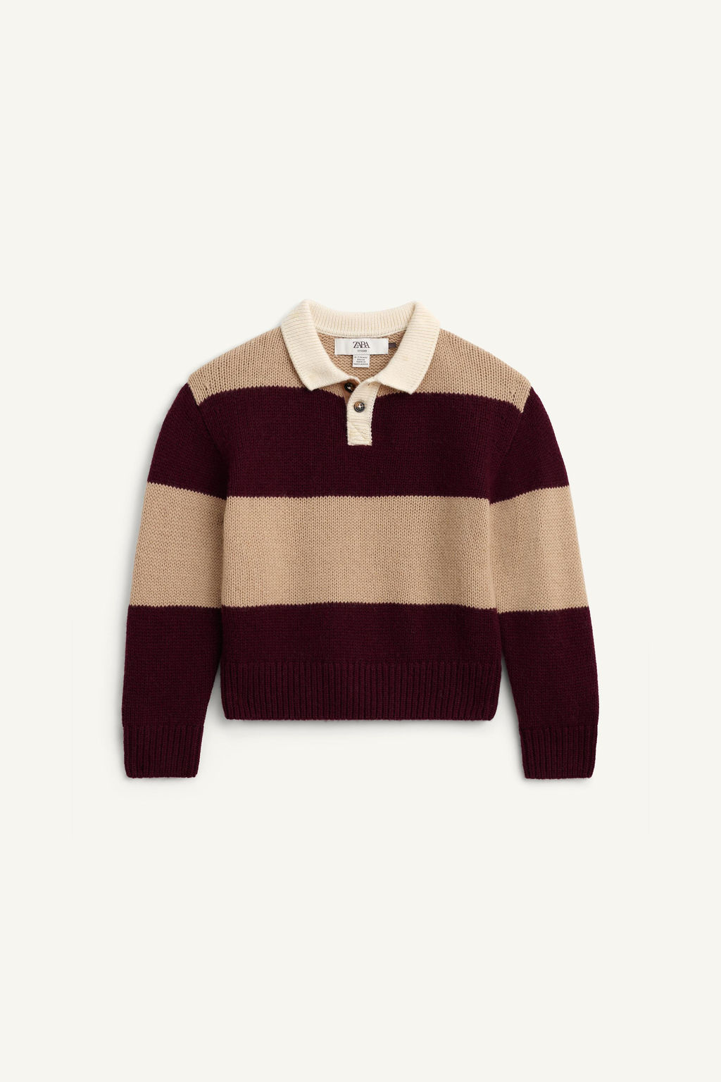 STRIPED 100% WOOL KNIT POLO SHIRT LIMITED EDITION - Zara фото 4