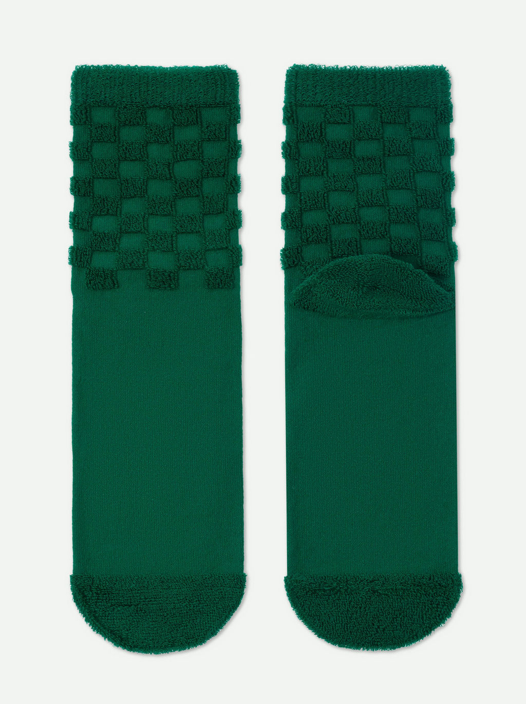 Цена за 2 пары. Носки Теплые CONTE COMFORT Махровые носки из хлопка с объемными рисунками зеленый - Conte elegant фото 9