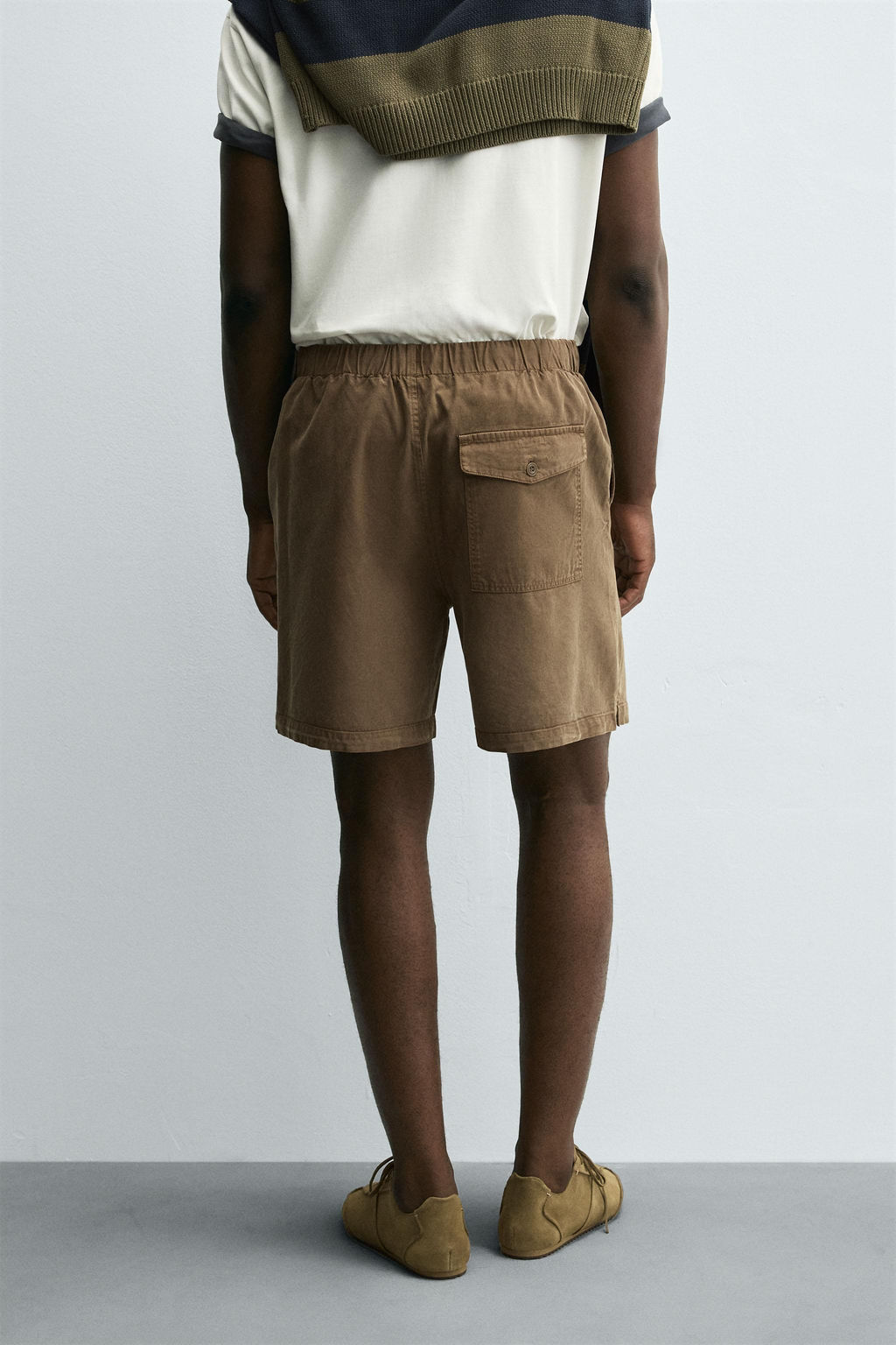 LYOCELL-COTTON RELAXED FIT BERMUDA SHORTS - Zara фото 3