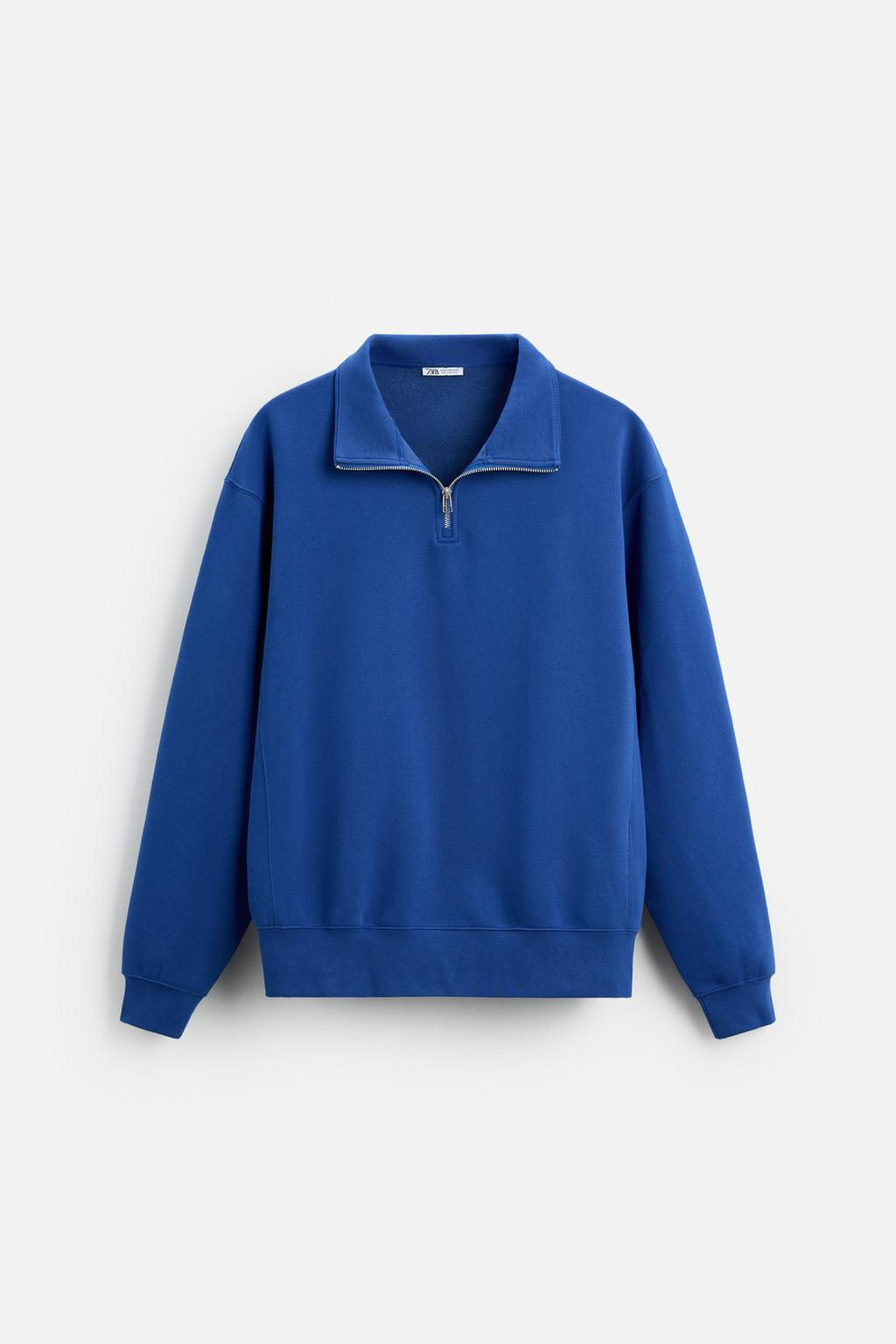 BASIC QUARTER ZIP SWEATSHIRT - Zara фото 40
