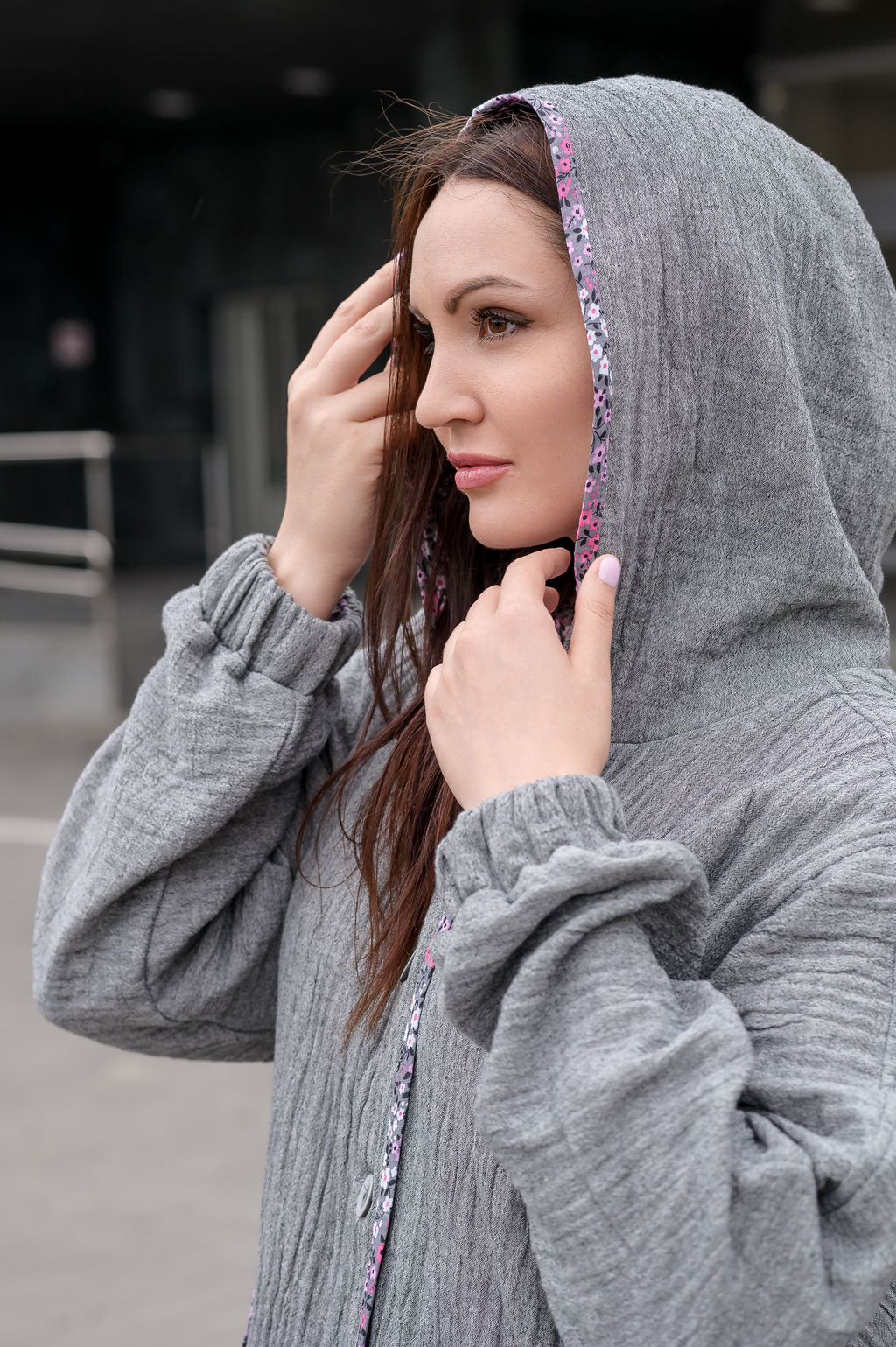 Бомбер из муслина с эффектом крэш.