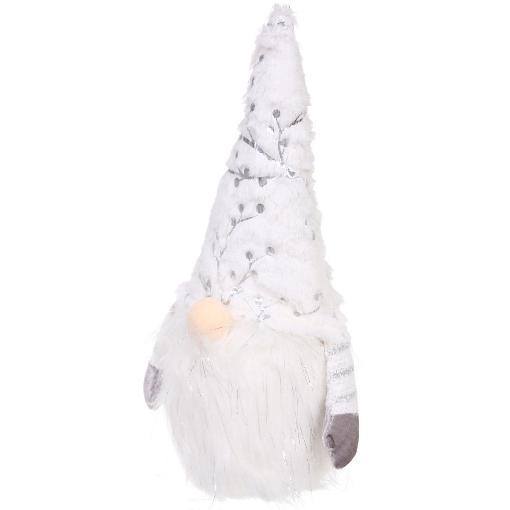 Сувенир новогодний "Лесовичок - Затейник" 41*13 см, Золото (с подсветкой)