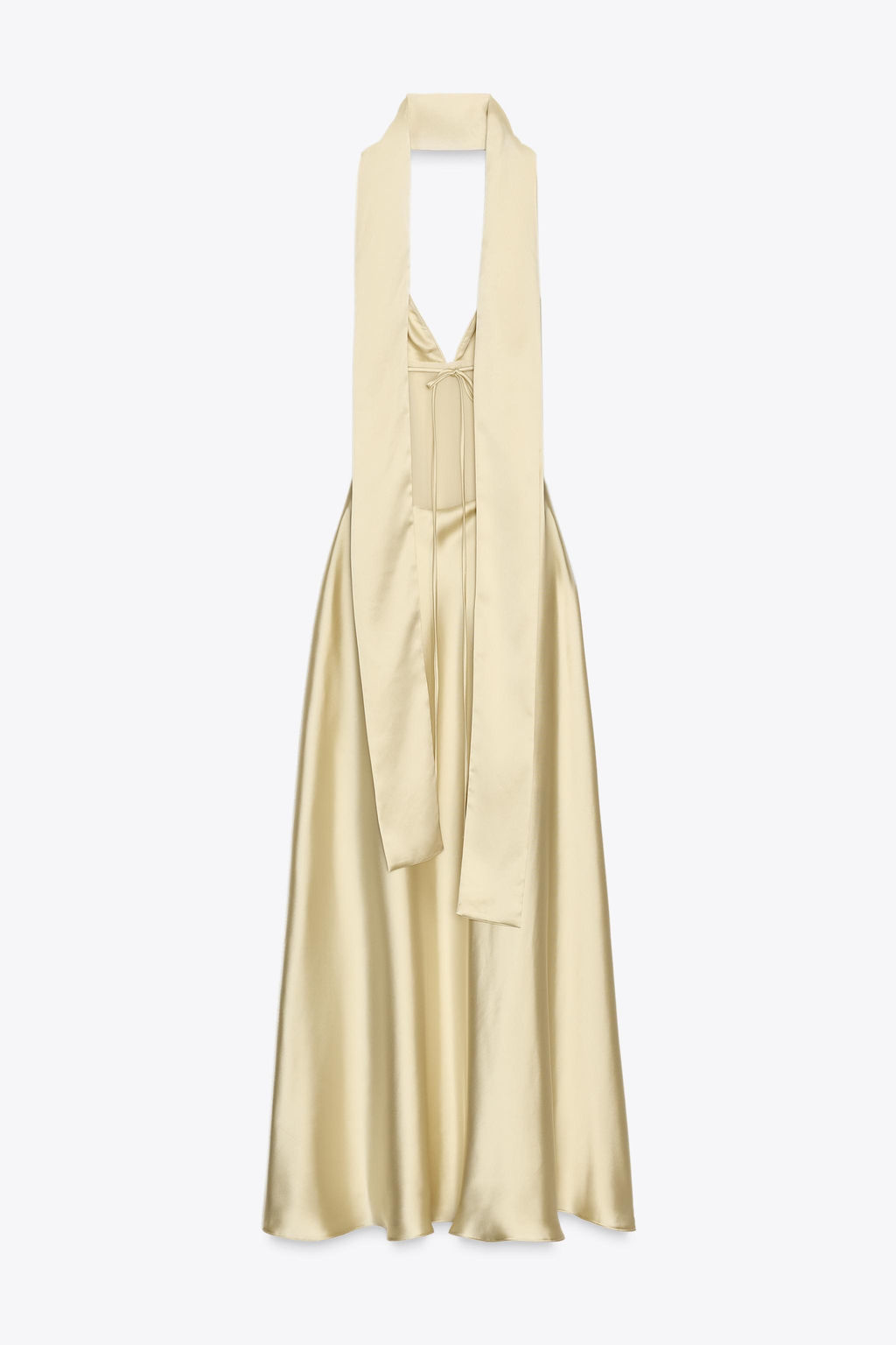 FOULARD SATIN MAXI DRESS - Zara фото 15