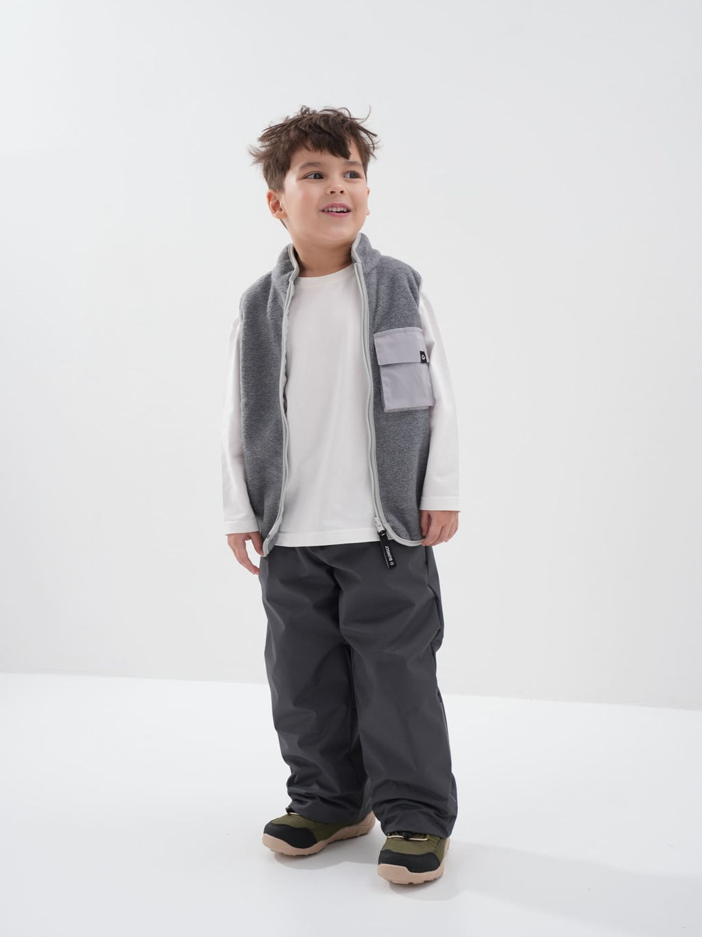 Брюки демисезонные Антрацит с утеплителем - Bungly фото 6