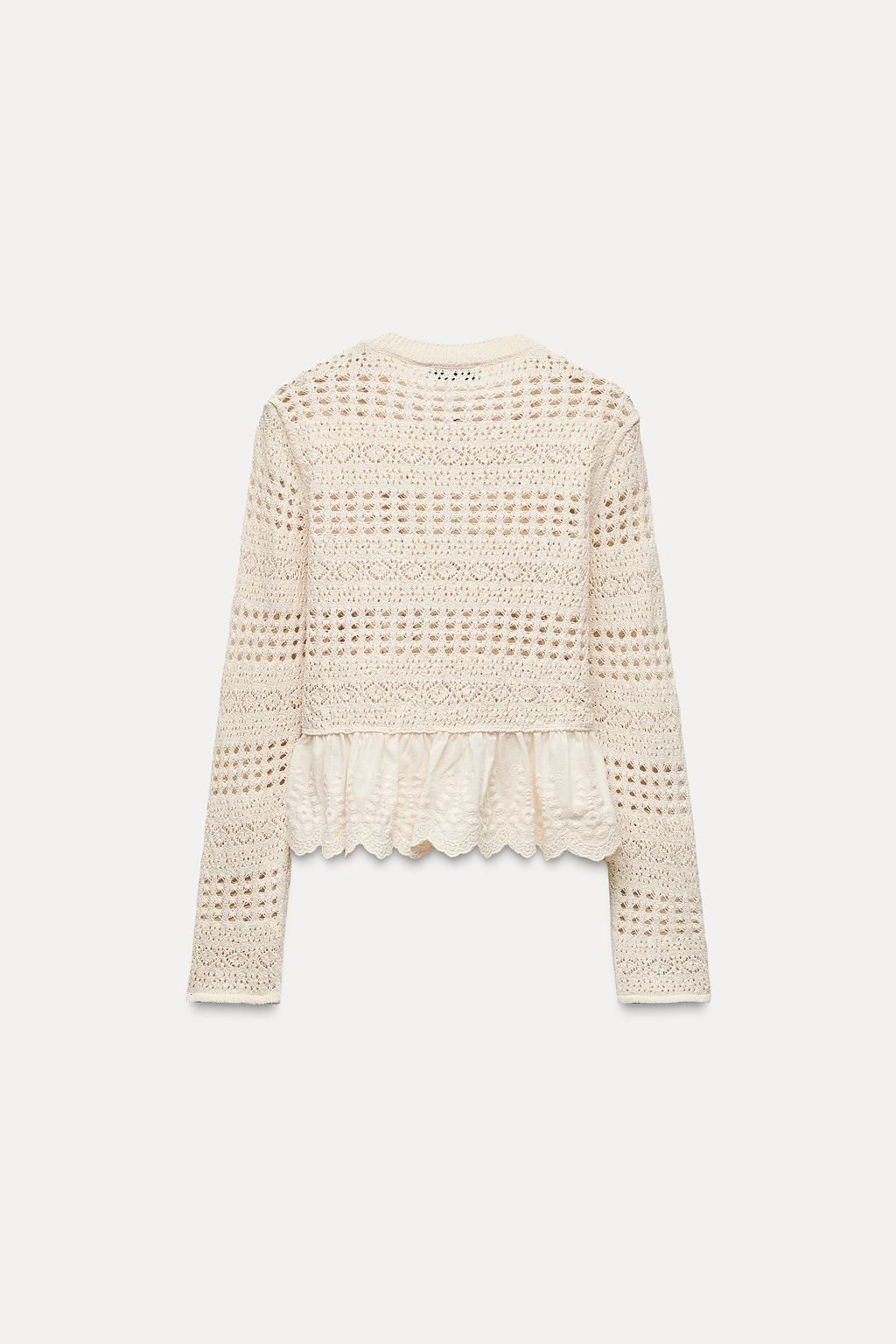 MATCHING POINTELLE KNIT CARDIGAN - Zara фото 6
