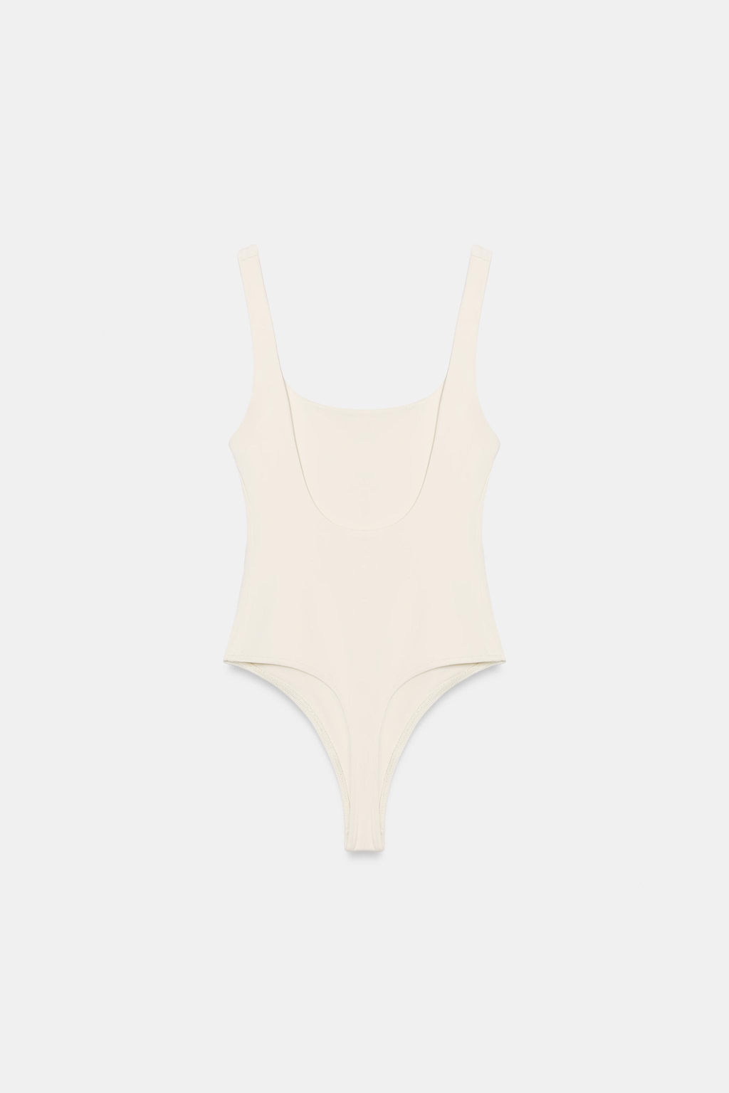 BODY EL?STICO ESCOTE CUADRADO / Crudo
