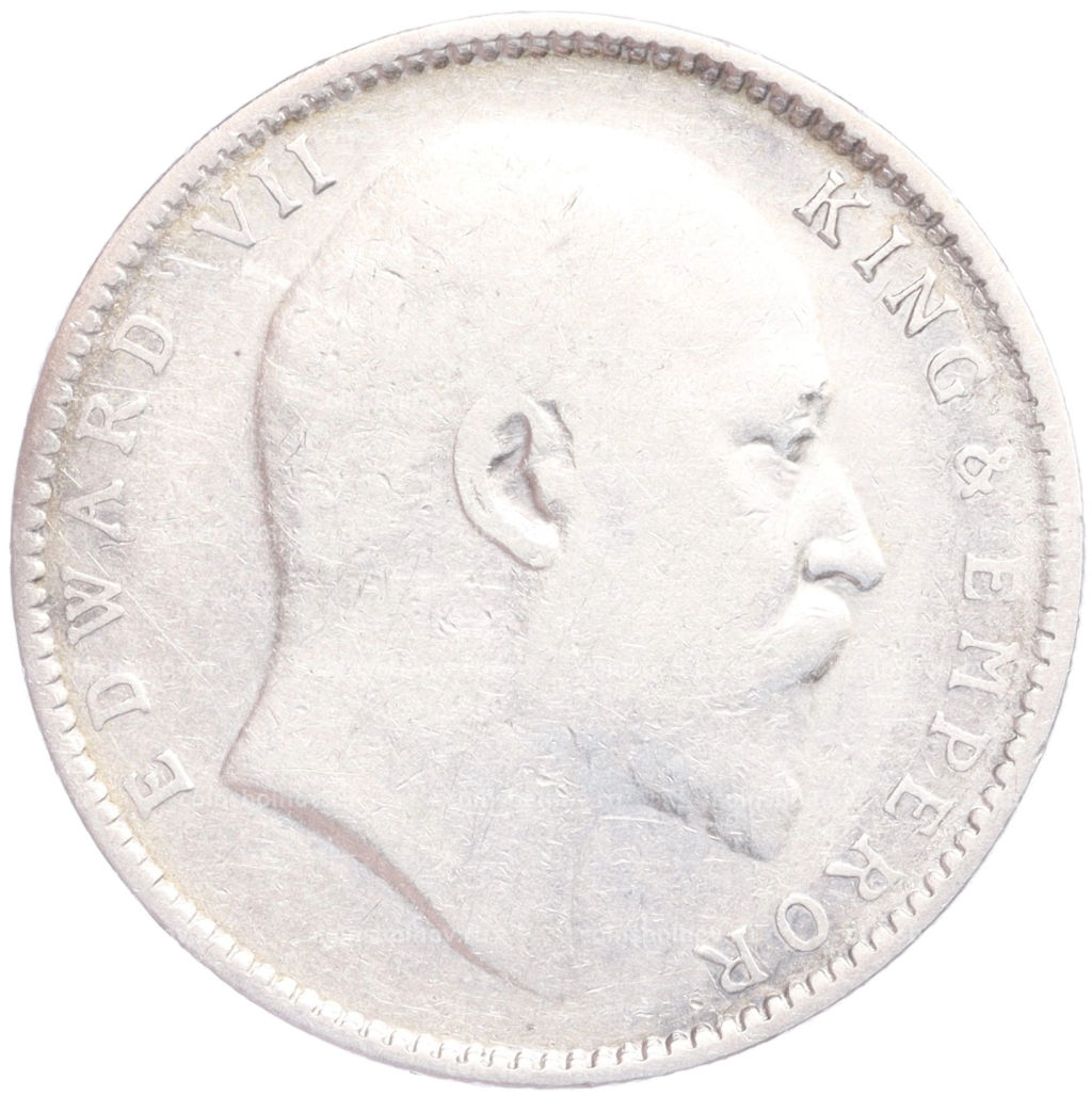 Монета 1 рупия 1906 года Британская Индия