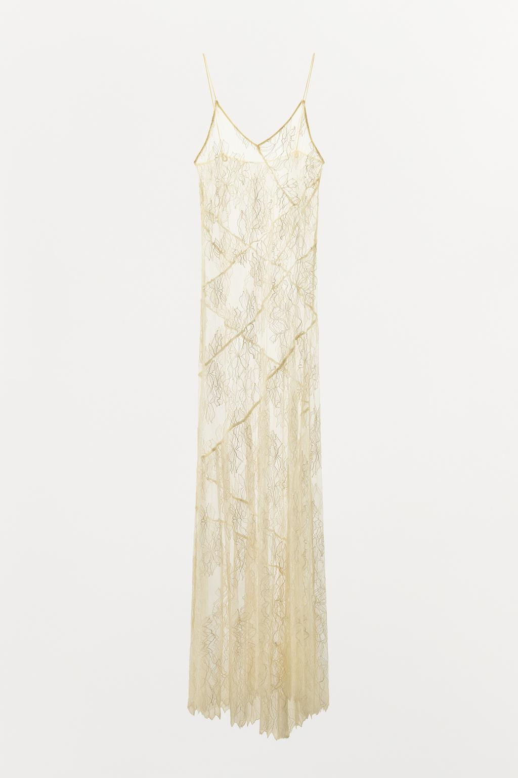 ASYMMETRIC LACE DRESS - Zara фото 5