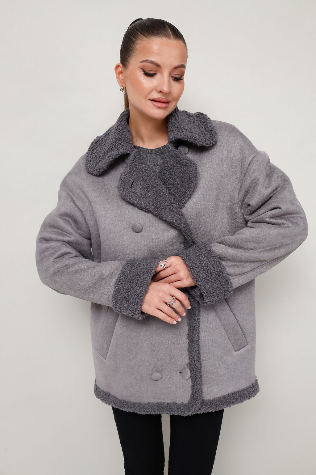 Куртка 11-425 серый - Pur pur фото 2