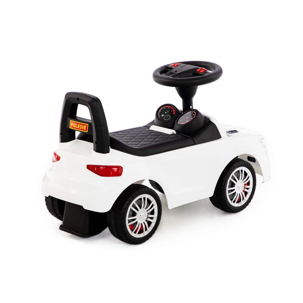 Каталка-автомобиль SuperCar №6 со звуковым сигналом (белая) - Полесье фото 4