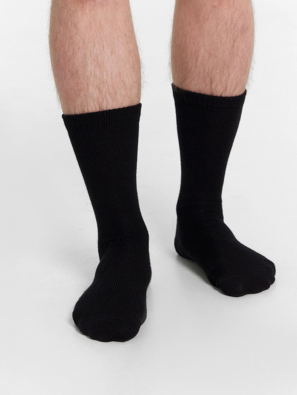 Цена за 5 пар! Носки мужские высокие черные